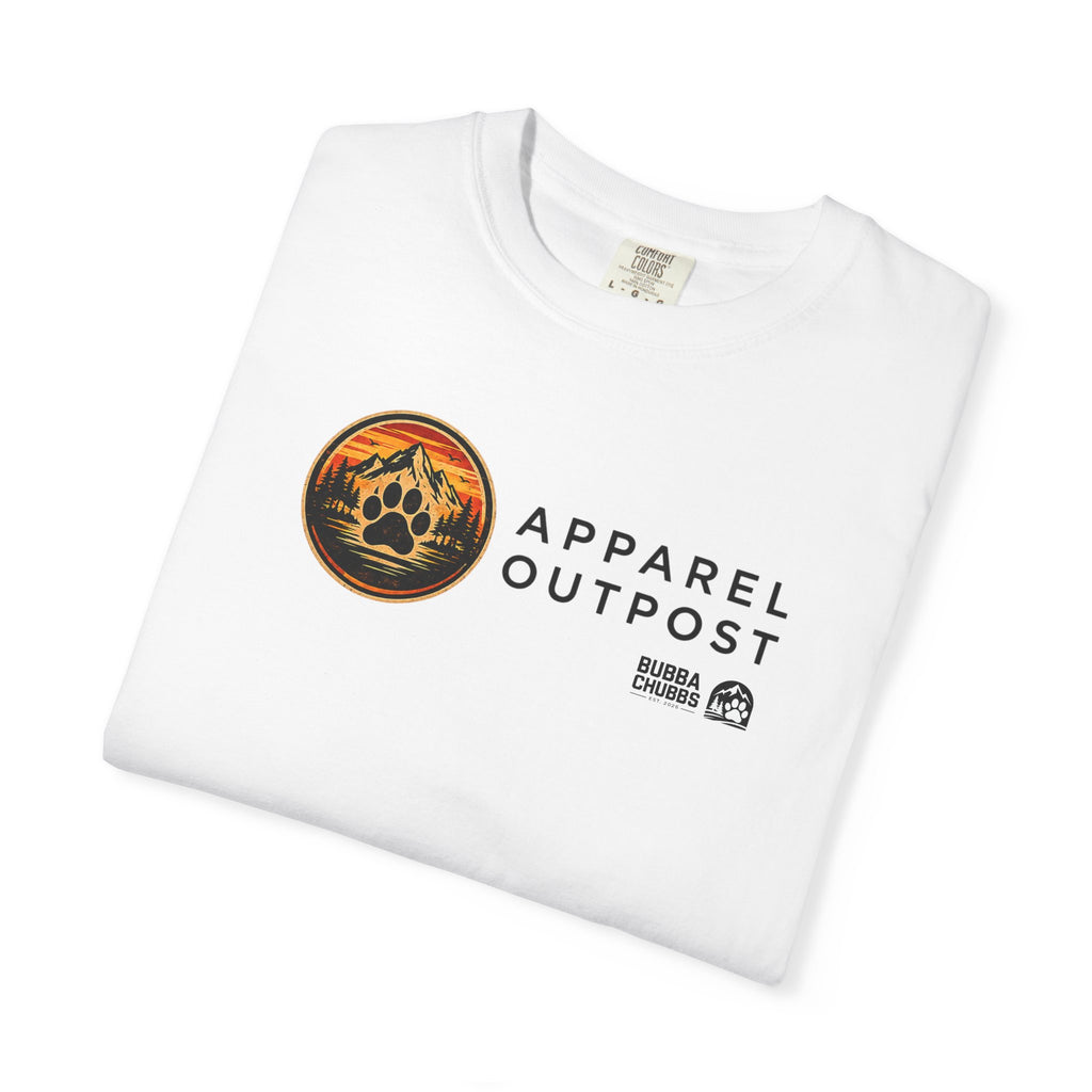 Apparel Outpost Sunset Logo T-Shirt Printify