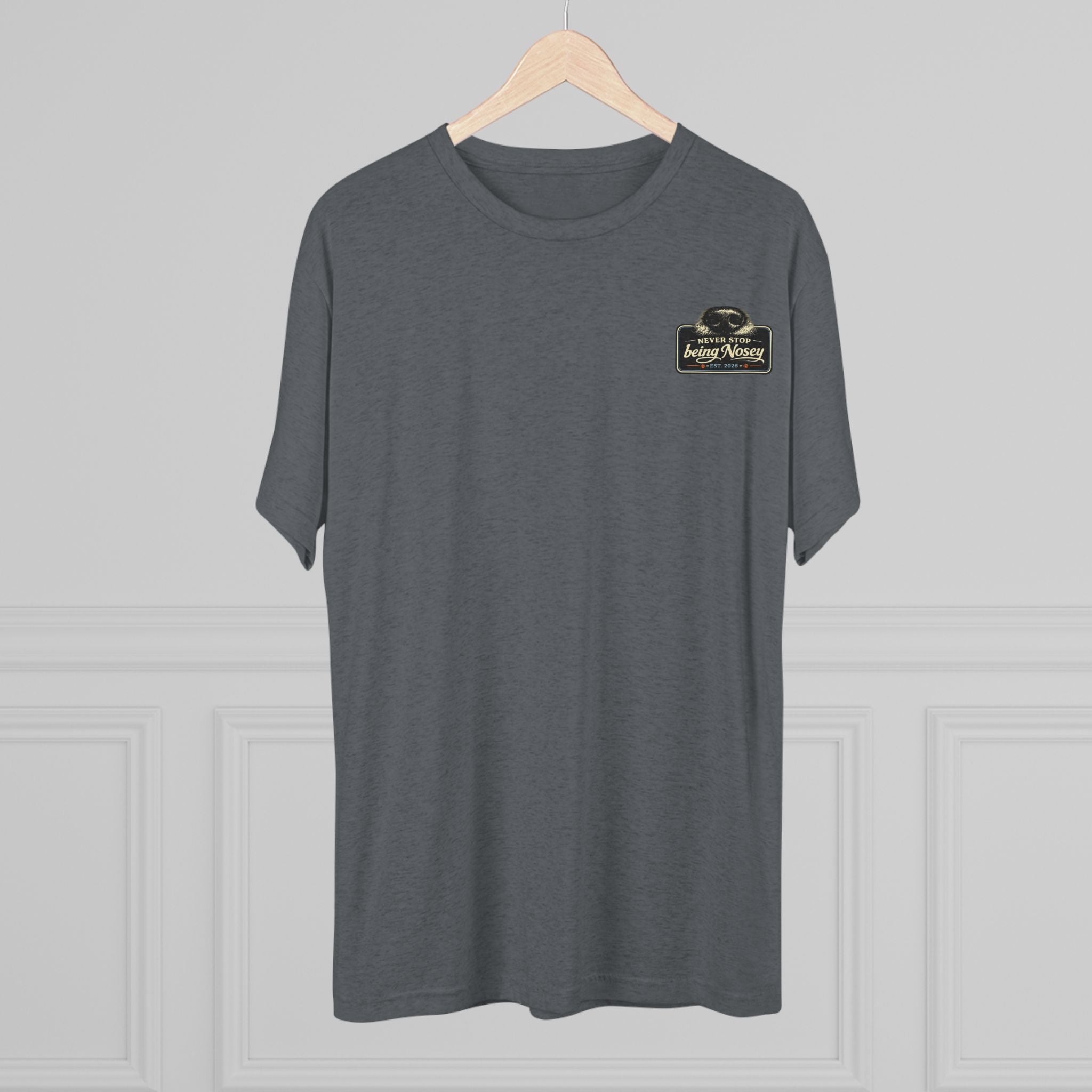 BubbaChubbs Never Being Nosey Minimalist Logo Tee — Adventure Outdoor Crew Shirt - BubbaChubbs Brand