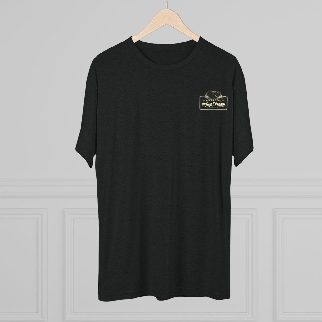 BubbaChubbs Never Being Nosey Minimalist Logo Tee — Adventure Outdoor Crew Shirt - BubbaChubbs Brand