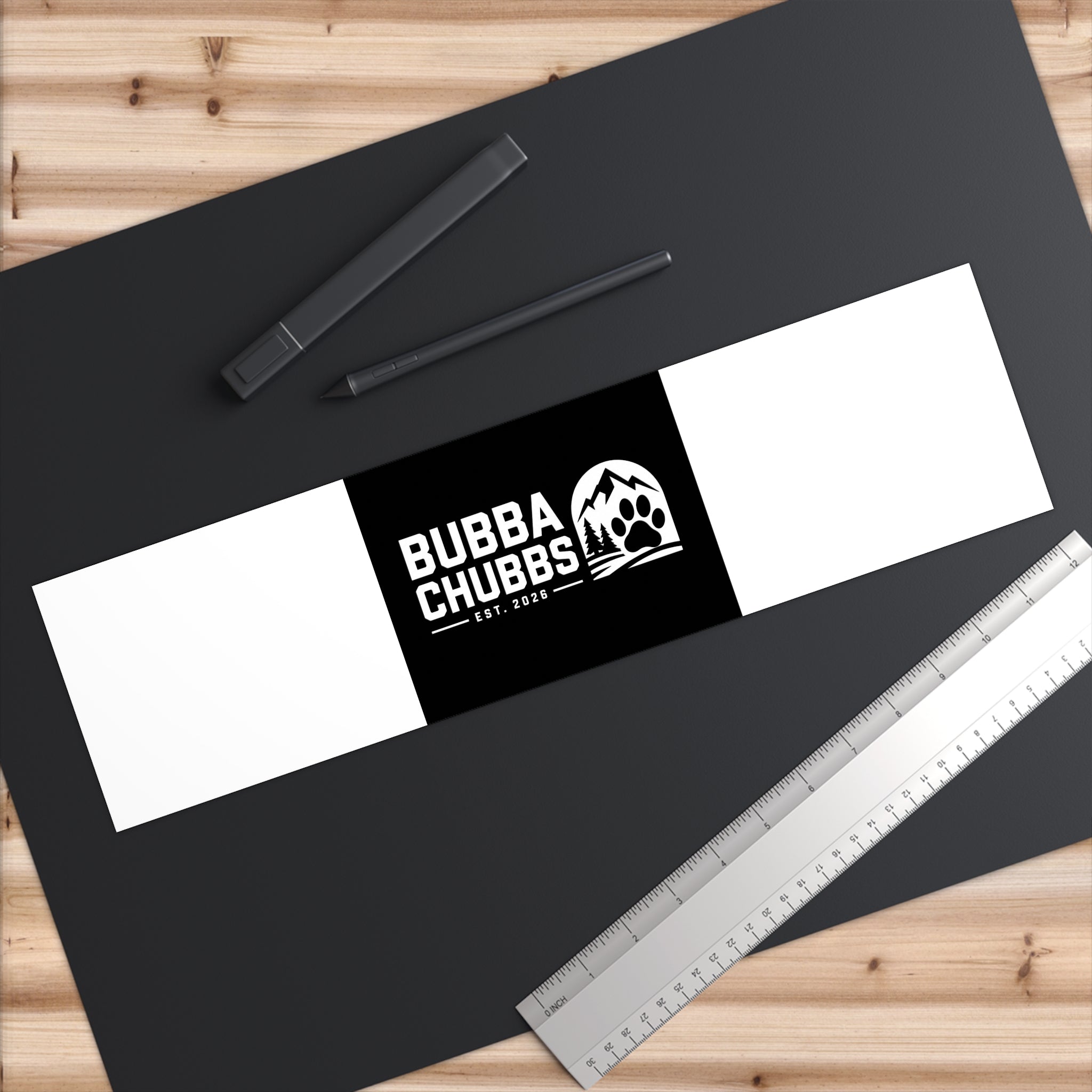 BubbaChubbs Adventure Bumper Sticker — Vintage Script Decal for Cars & Vans - BubbaChubbs Brand