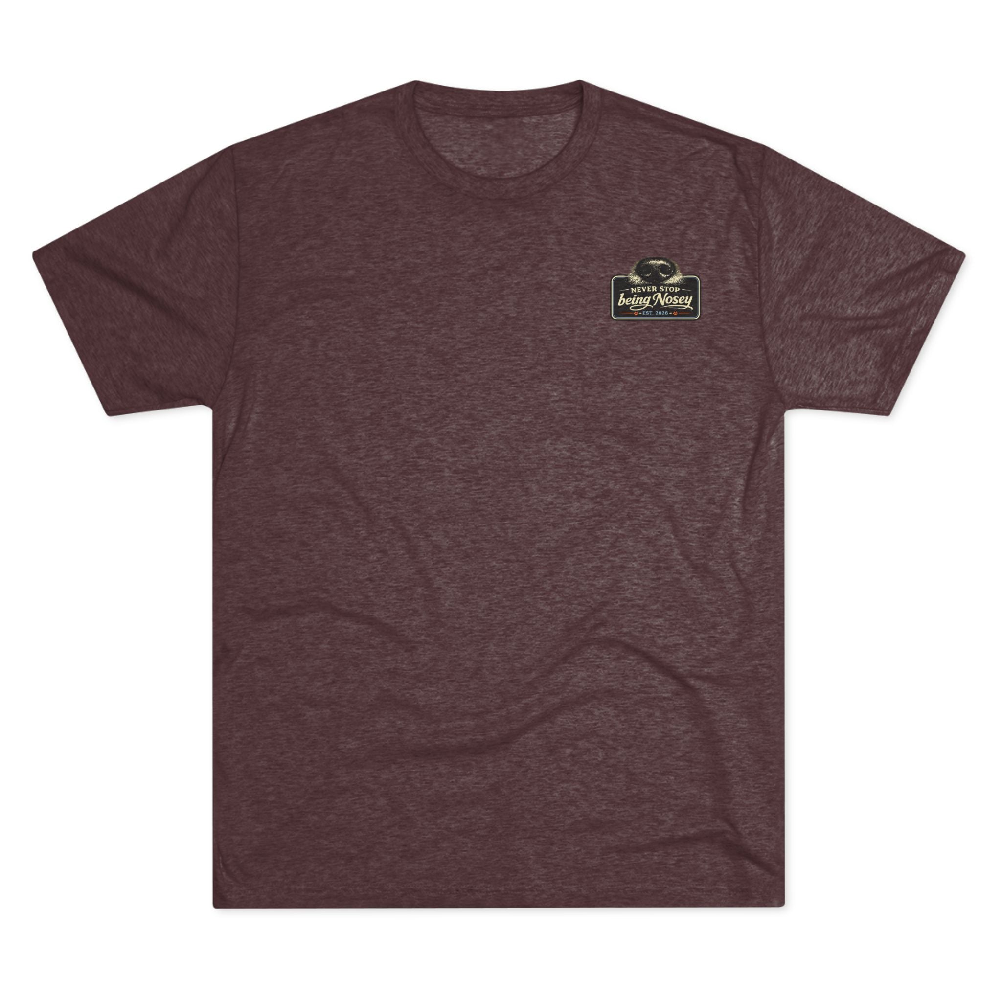 BubbaChubbs Never Being Nosey Minimalist Logo Tee — Adventure Outdoor Crew Shirt - BubbaChubbs Brand