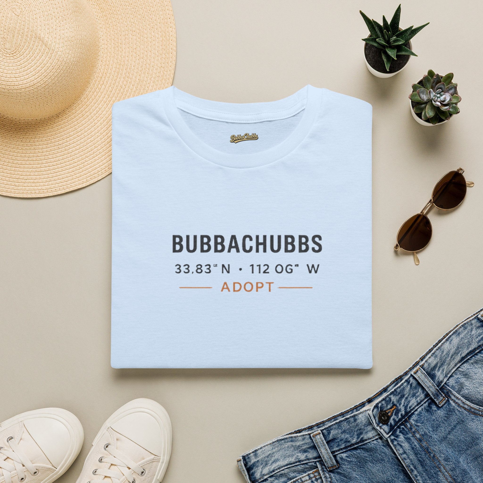 BubbaChubbs Adopt Latitude Tee - BubbaChubbs Brand