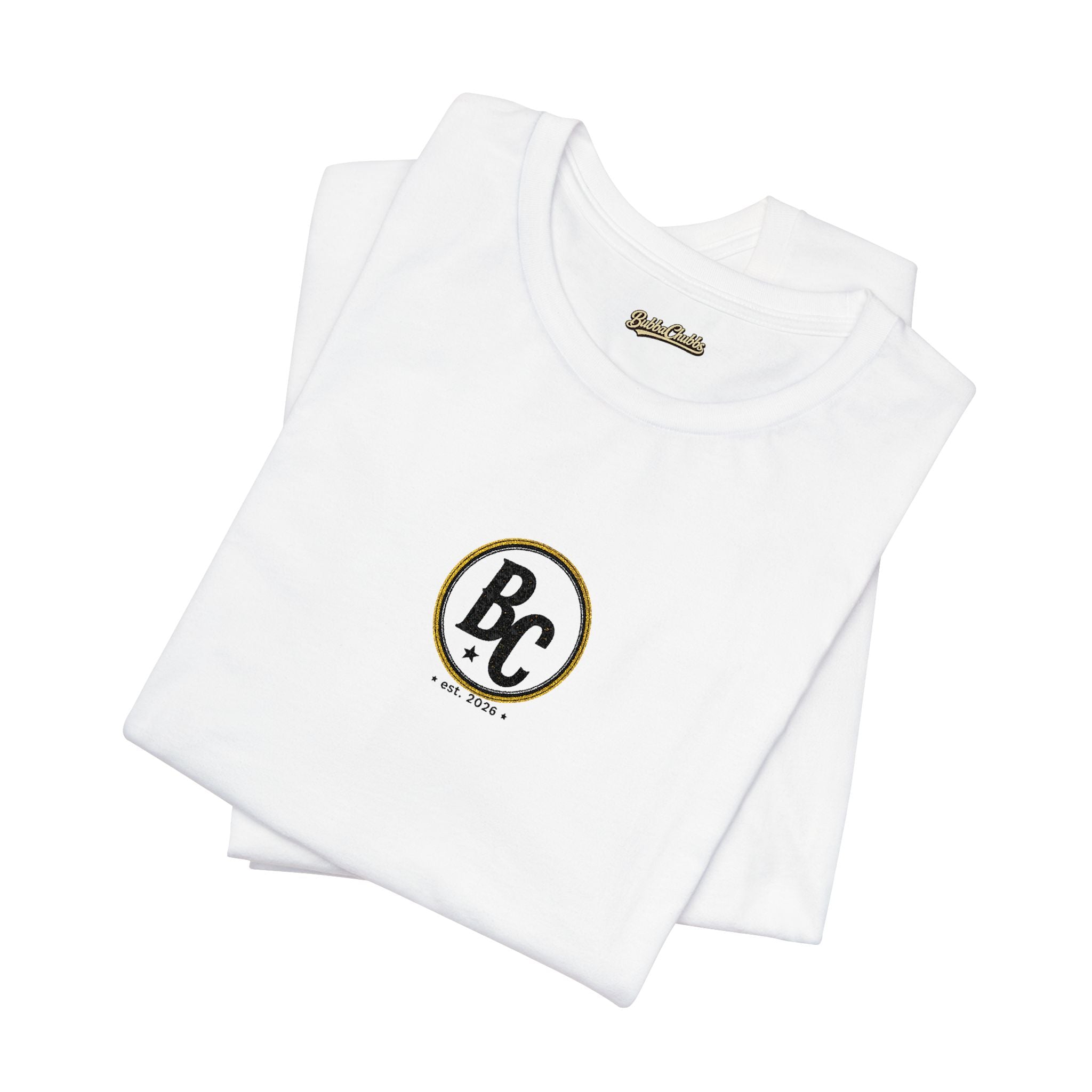BubbaChubbs - Embroidered Logo - Unisex Jersey Short Sleeve Tee