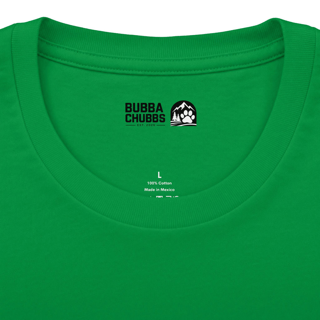 BubbaChubbs Minimal Logo Tee — Classic White Cotton Crew - BubbaChubbs Brand
