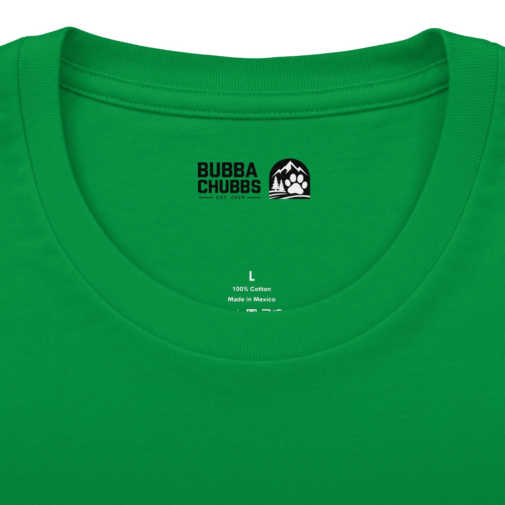 BubbaChubbs Minimal Logo Tee — Classic White Cotton Crew - BubbaChubbs Brand