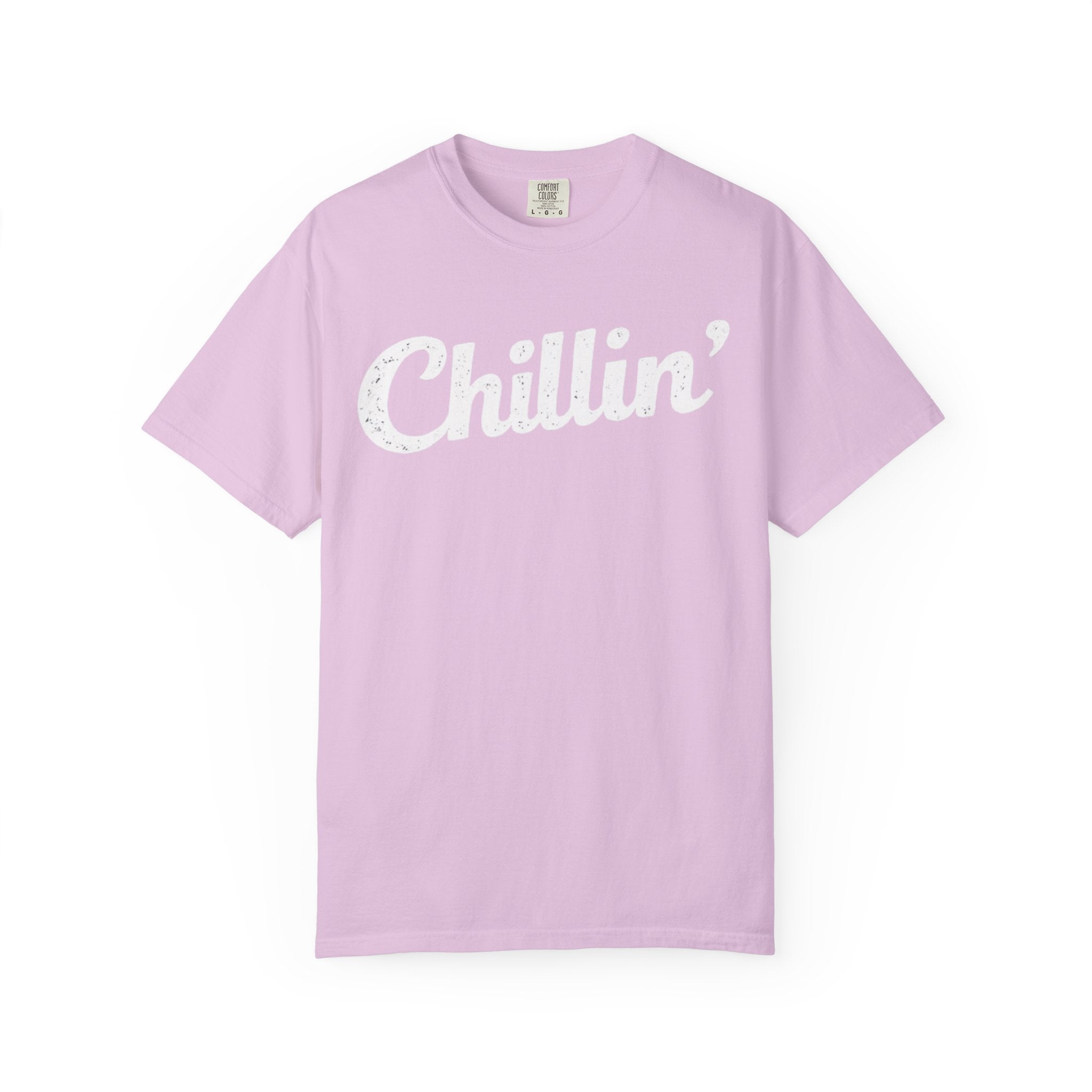 BubbaChubbs Chillin’ White Lettering Tee - BubbaChubbs Brand