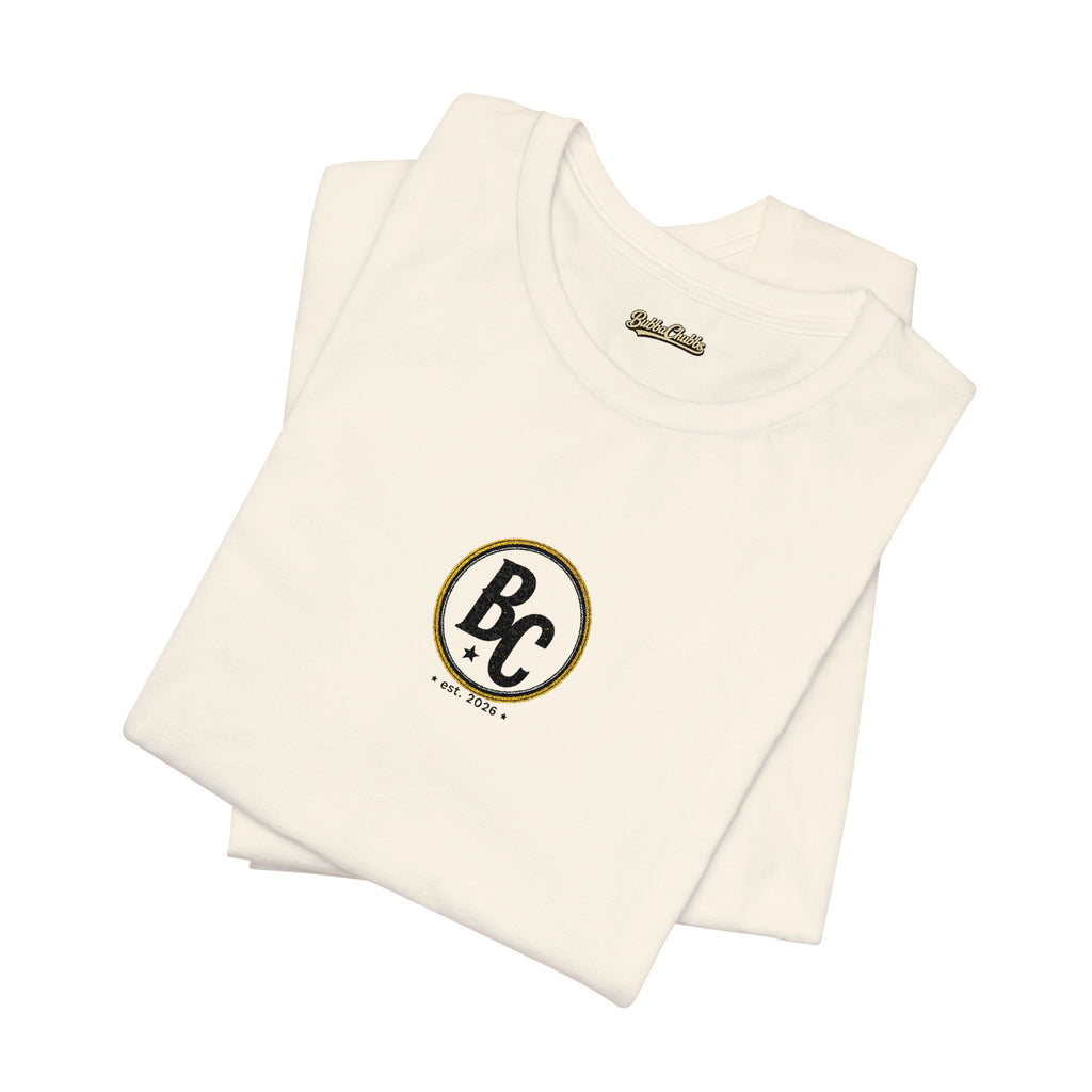 BubbaChubbs - Embroidered Logo - Unisex Jersey Short Sleeve Tee