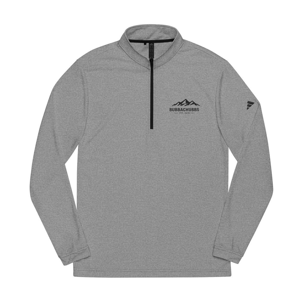 Embroidered Quarter-Zip Pullover — Mountain Logo Performance Top