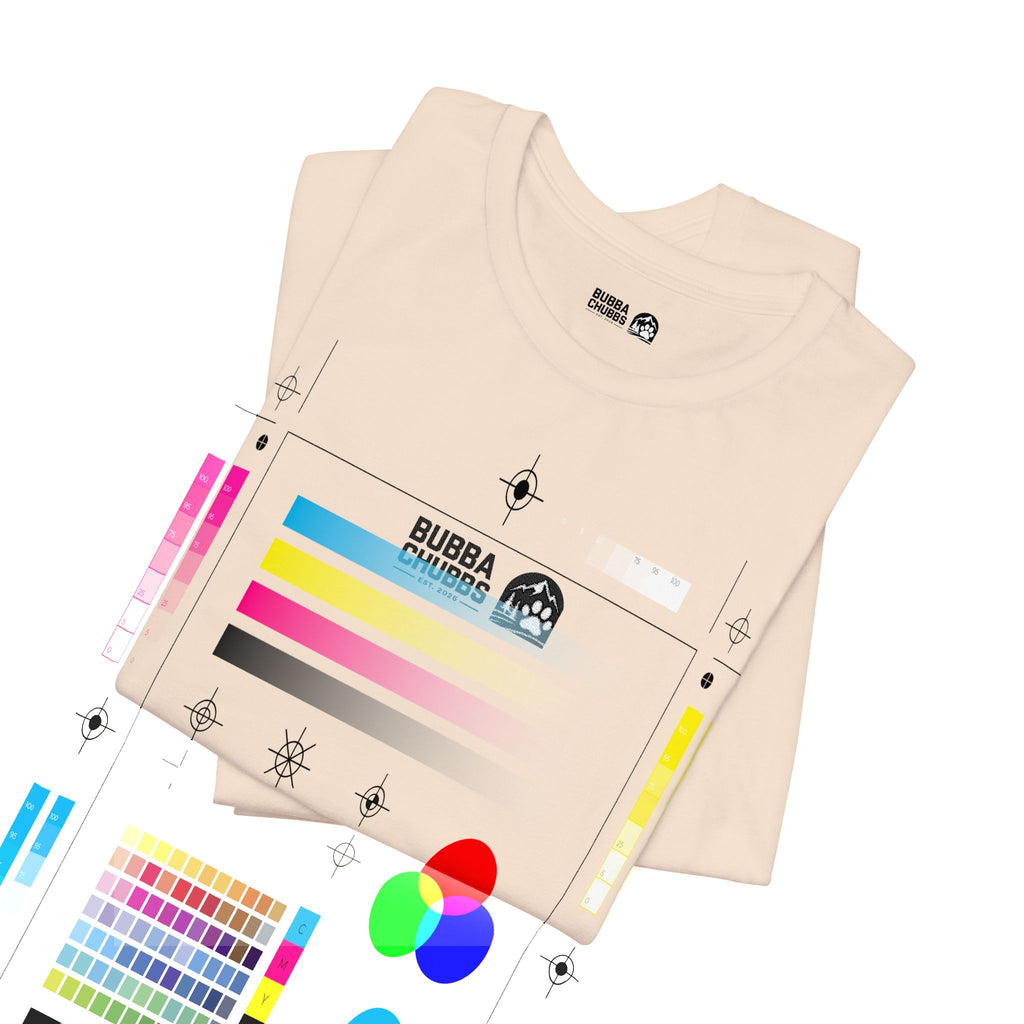 BubbaChubbs - Embroidered Logo - Unisex Jersey Short Sleeve Tee Printify