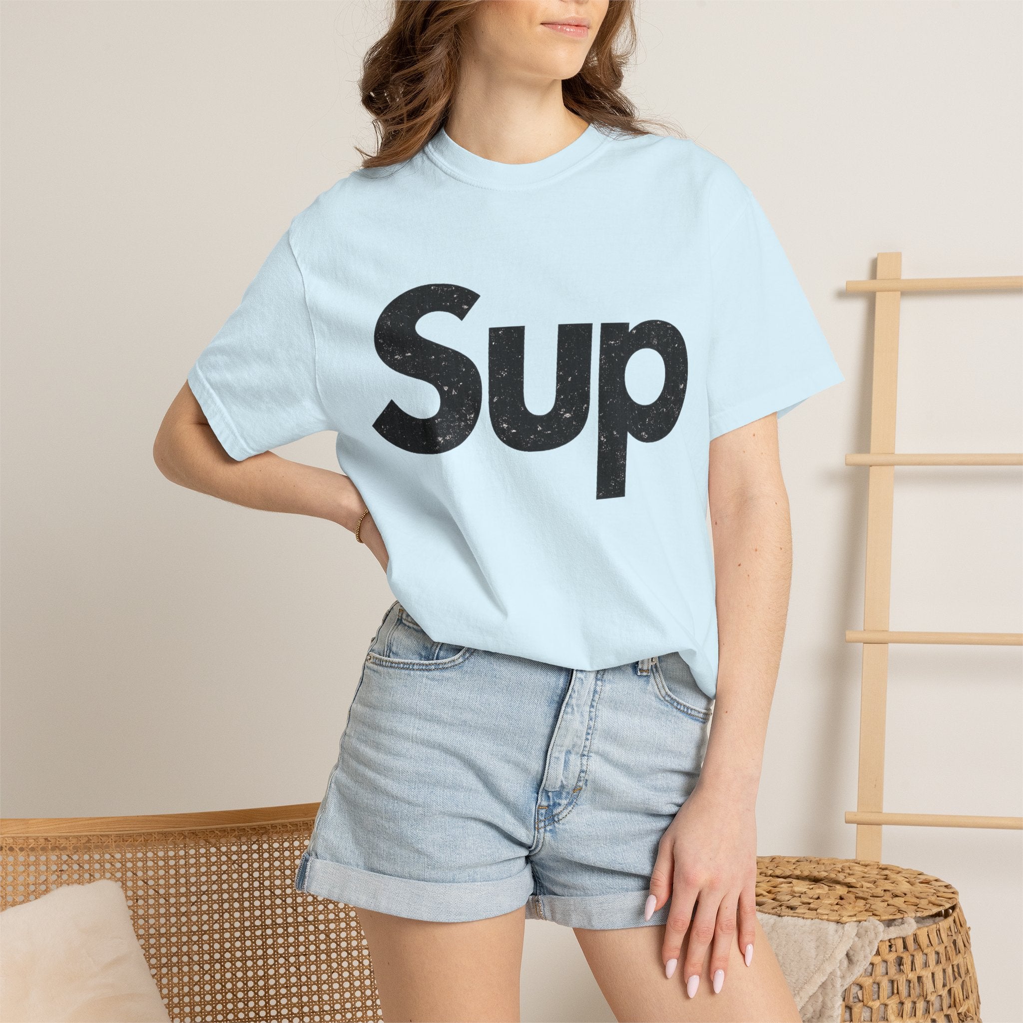 BubbaChubbs Sup White Lettering Tee - BubbaChubbs Brand