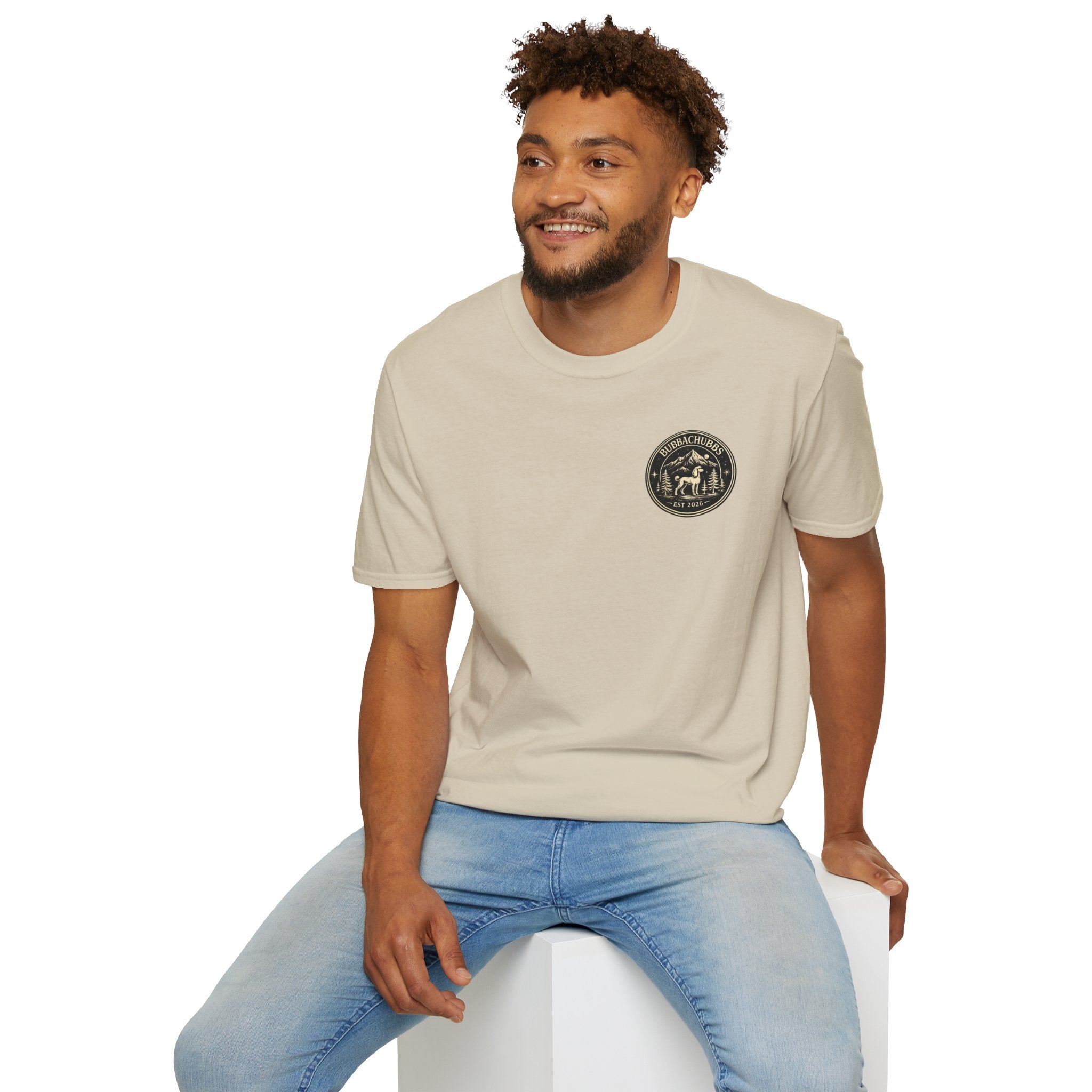 BubbaChubbs Himself Chest Full Small Logo Short-Sleeve Tee - BubbaChubbs Brand
