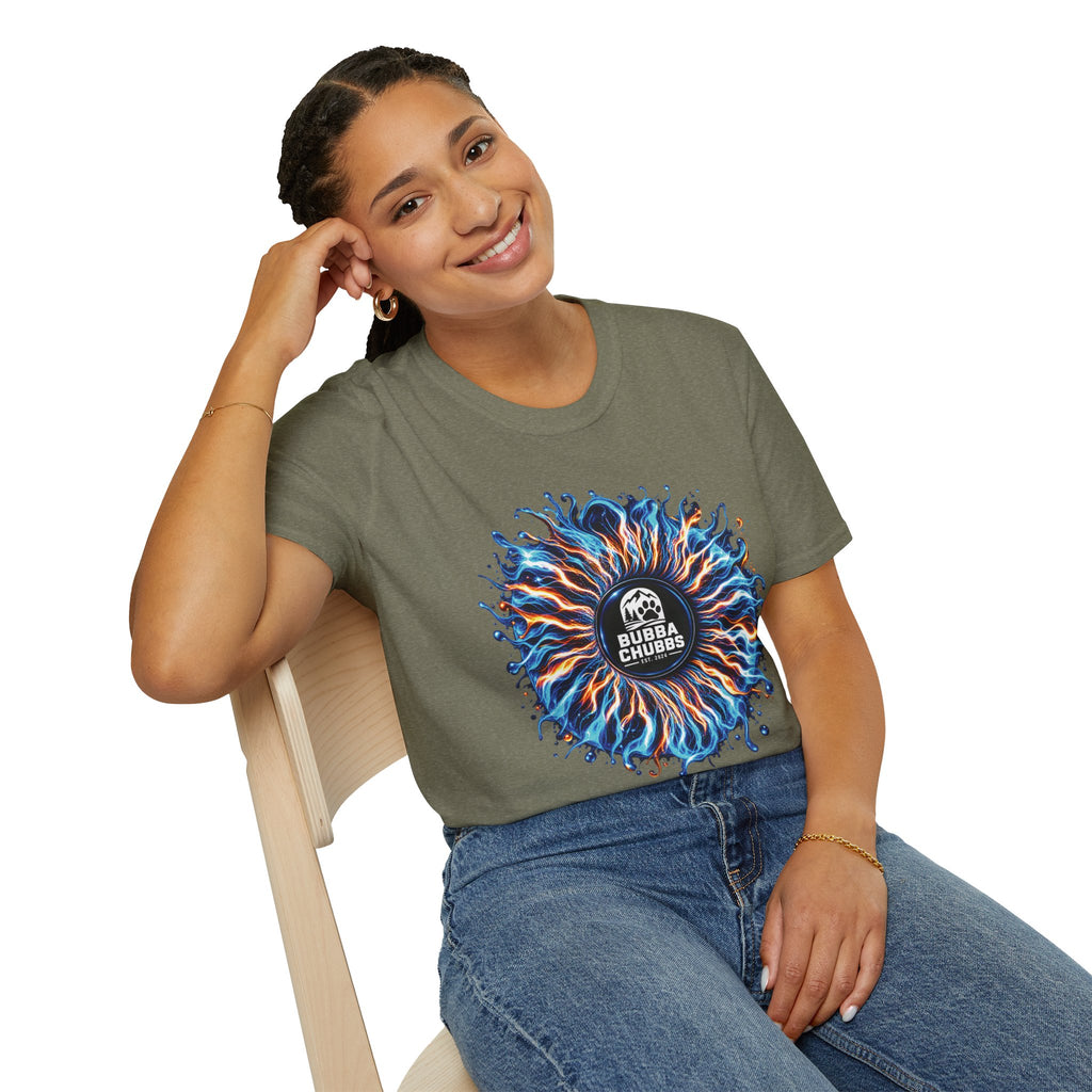 T-Shirt — Bubba Chubbs Fiery Wave Graphic Tee