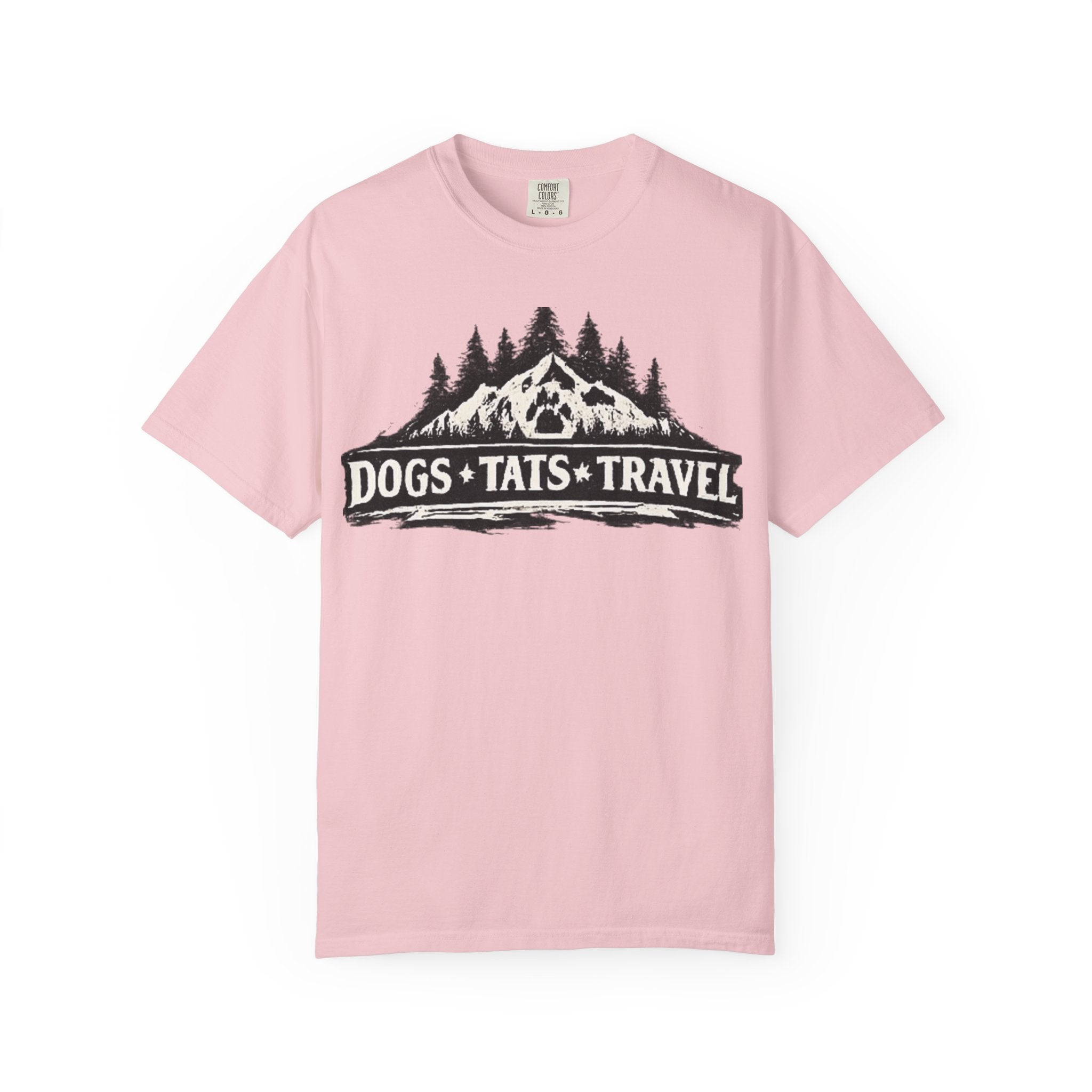 BubbaChubbs Dogs Tats Travel Mountain Tee - BubbaChubbs Brand