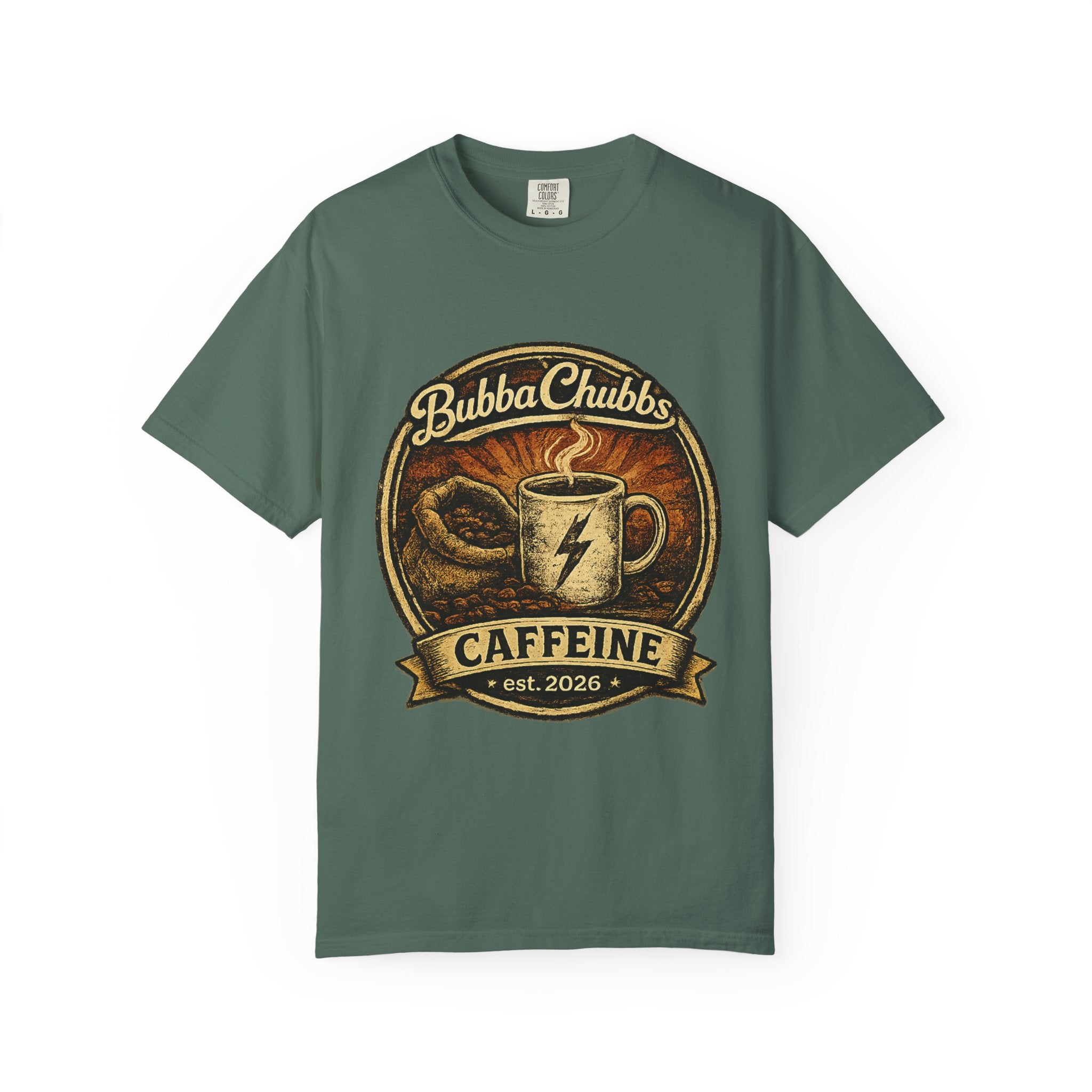 Coffee Jolt Graphic Tee | BubbaChubbs Get Out Stay Wild T-Shirt