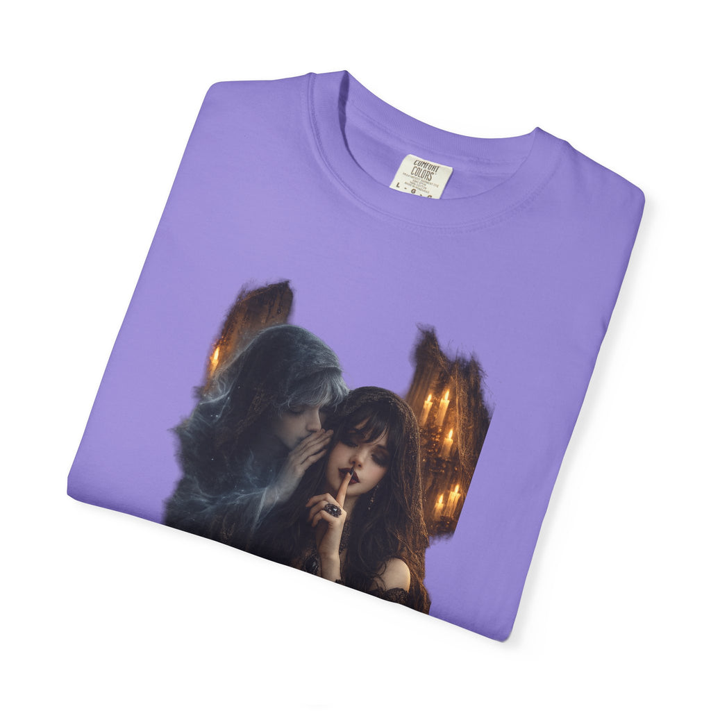 BubbaChubbs Goth Vibe Whispering Style Tee Printify