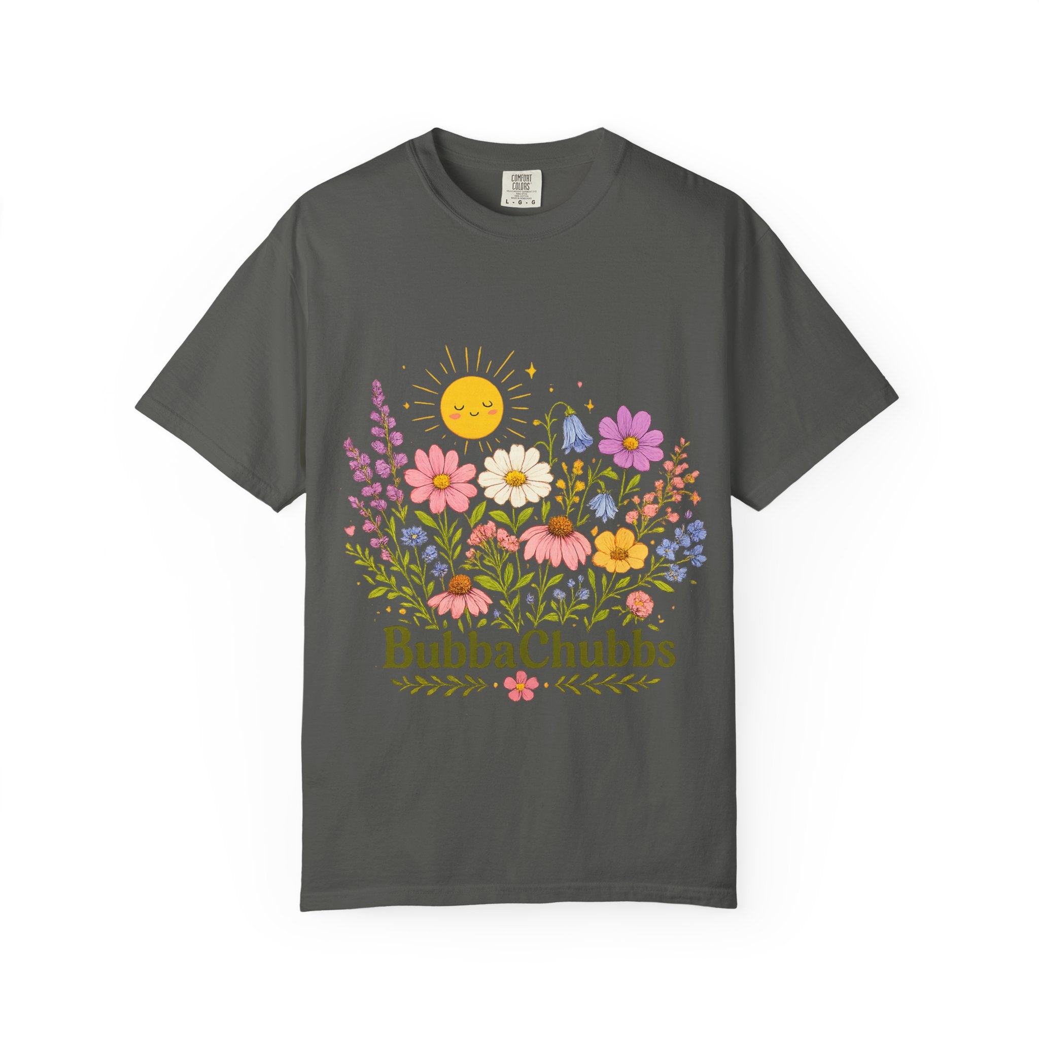 BubbaChubbs Sun Floral Style Tee - BubbaChubbs Brand