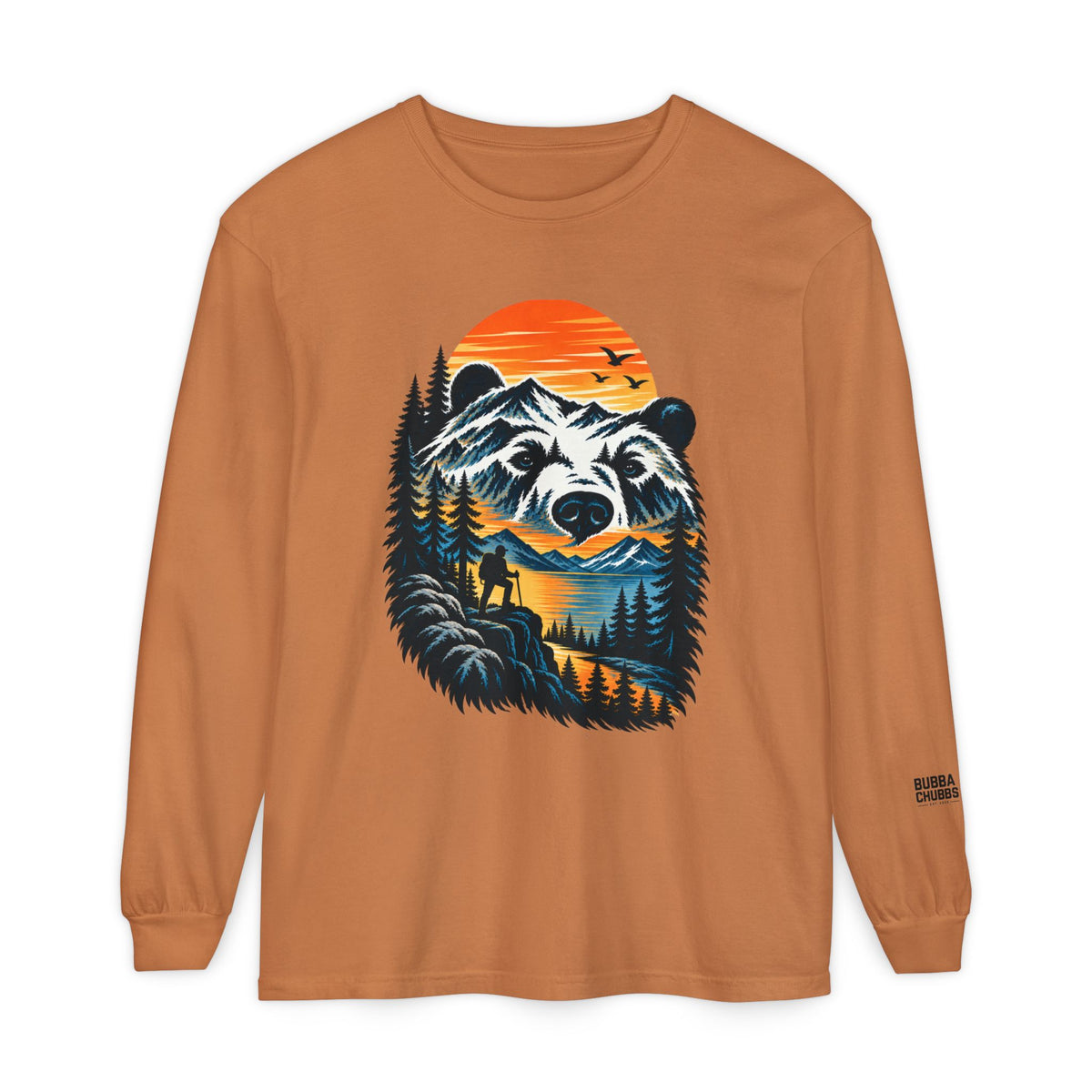 Bear Sunset Long Sleeve Tee