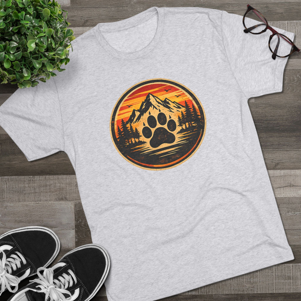 BubbaChubbs Mountains Paw — Adventure Outdoor Crew Shirt - BubbaChubbs Brand