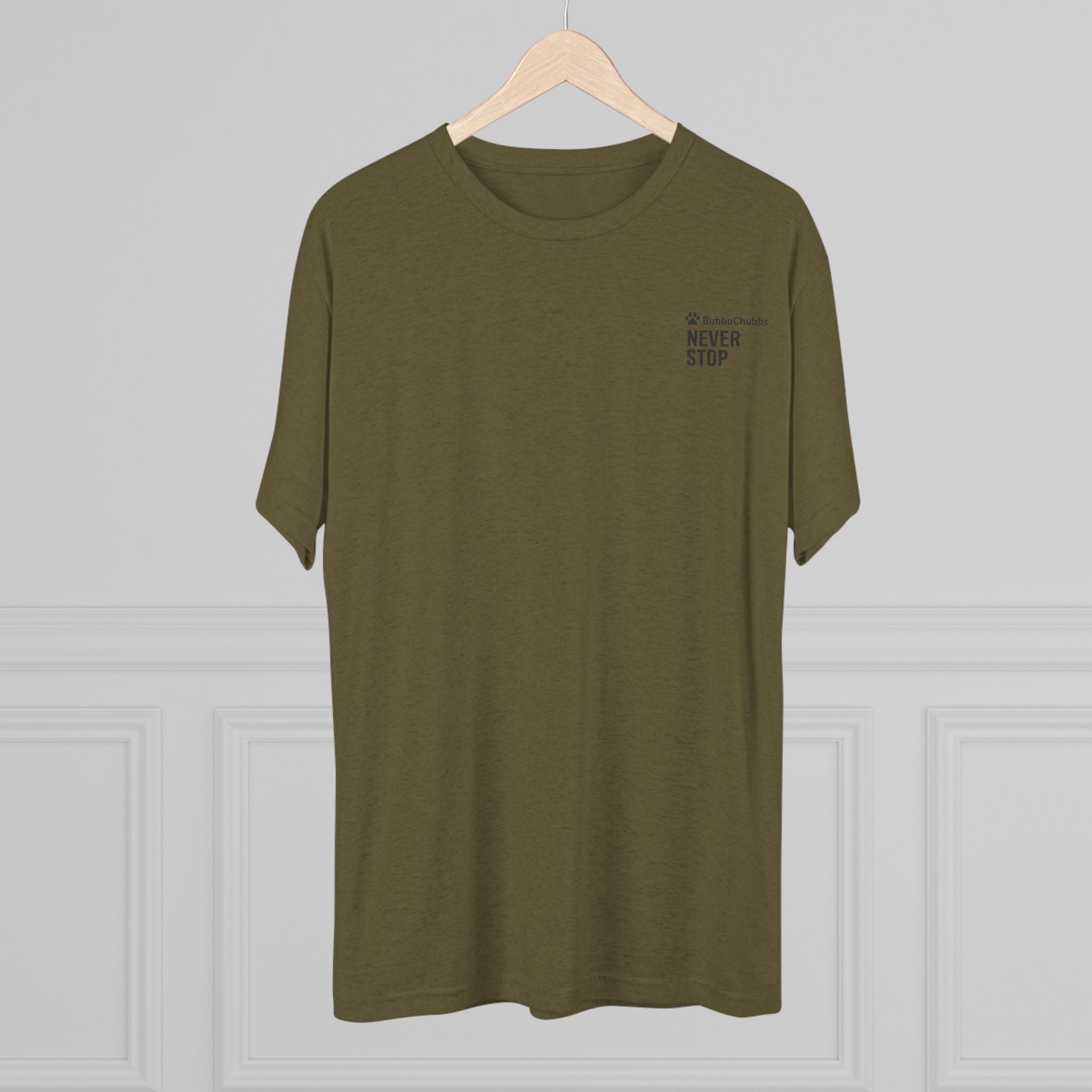 BubbaChubbs Mountains Never Stop — Adventure Outdoor Crew Shirt - BubbaChubbs Brand