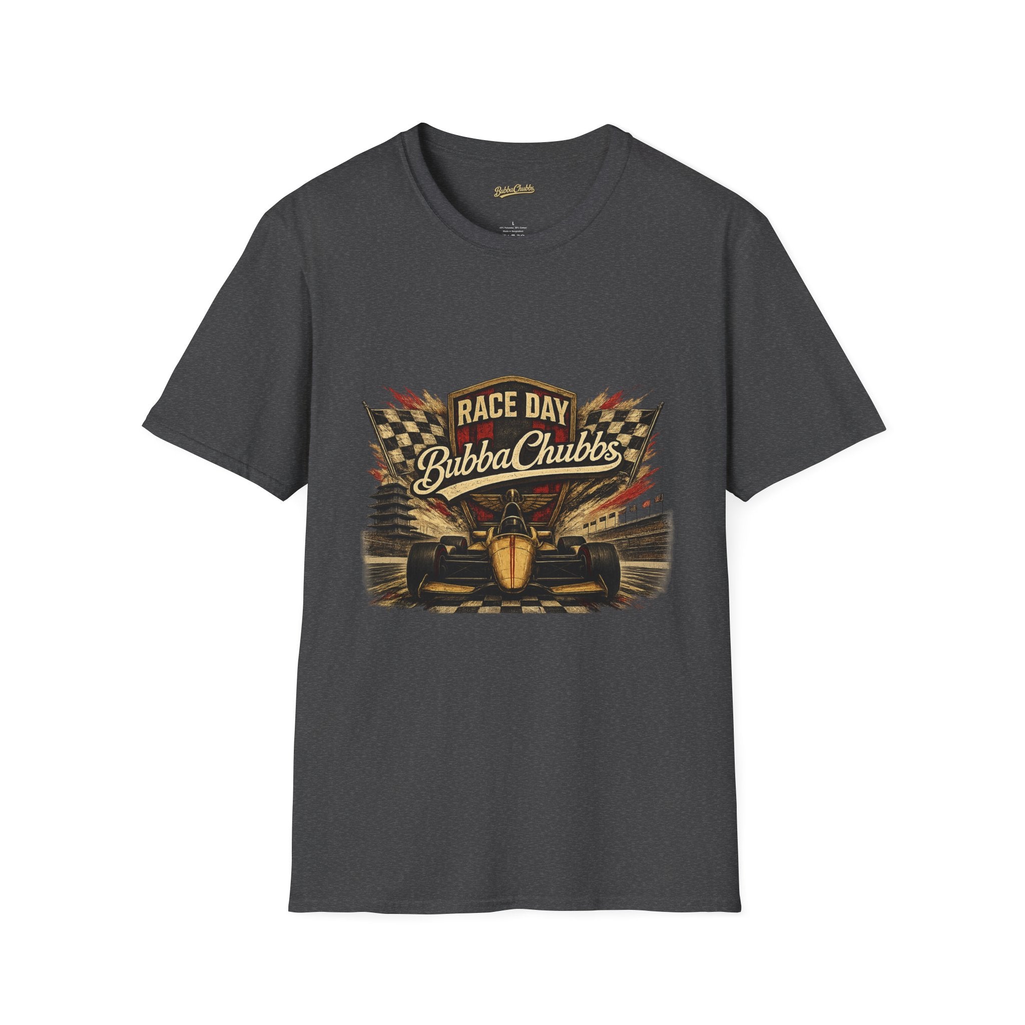 BubbaChubbs Race Day Front Graphic Tee Printify