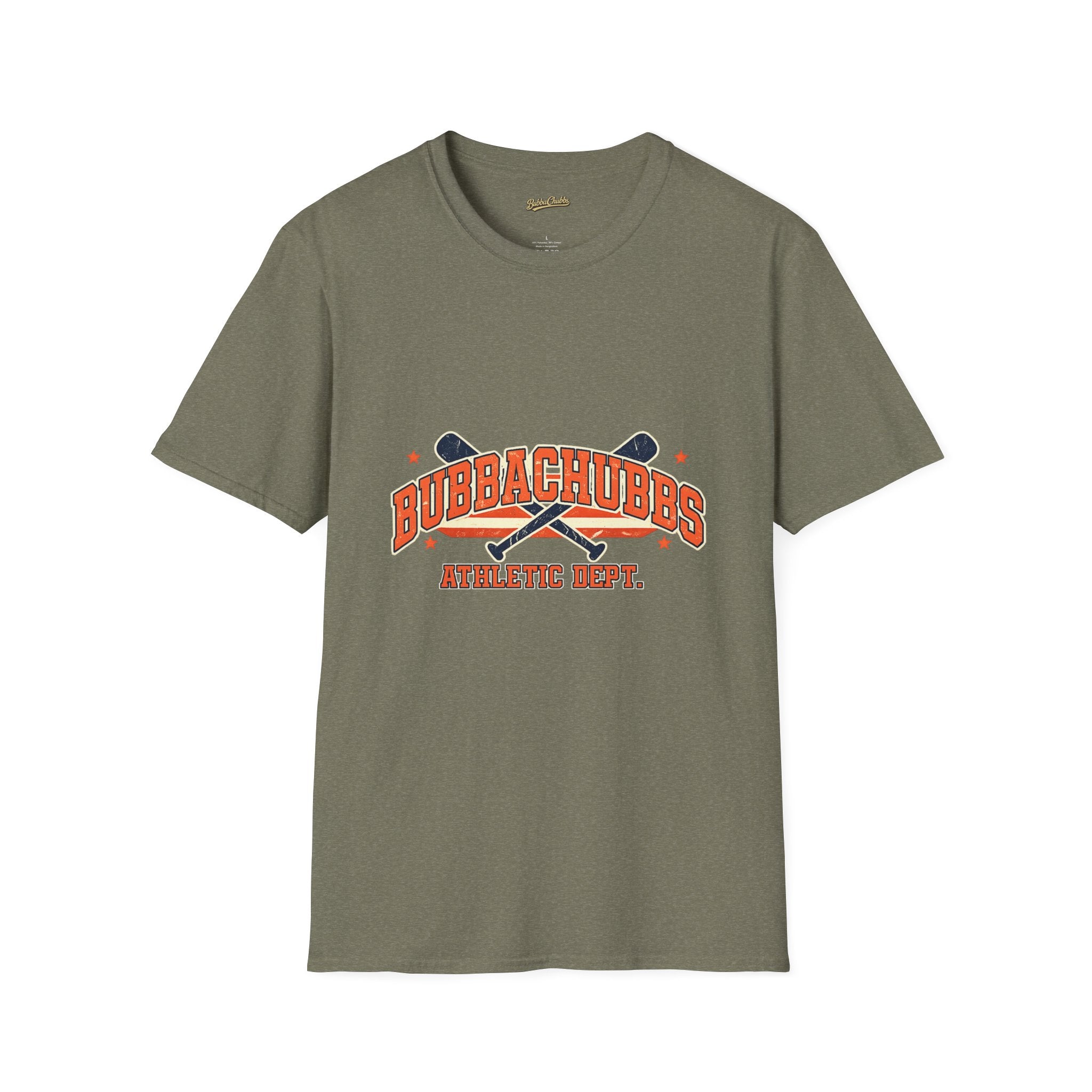 BubbaChubbs Athletic Logo Only T-Shirt Printify