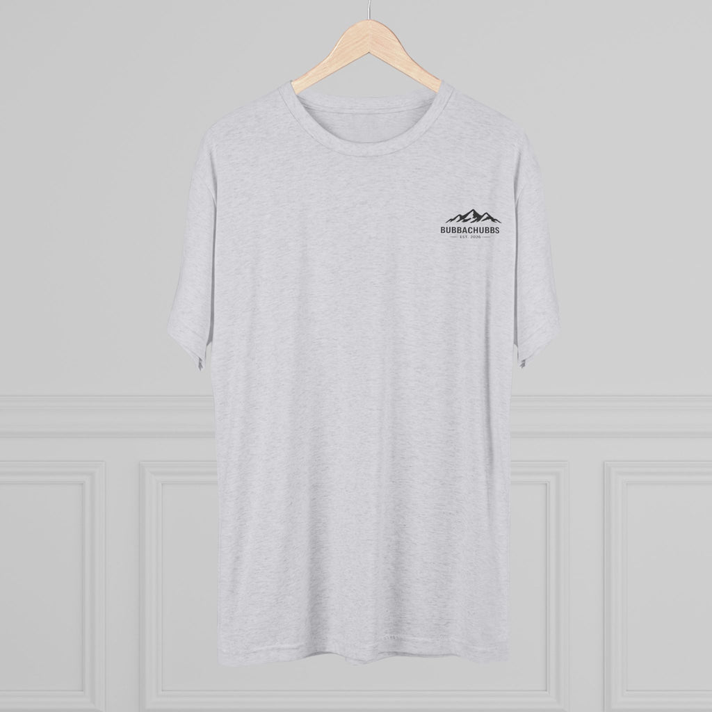 BubbaChubbs Mountains Minimalist Logo Tee — Adventure Outdoor Crew Shirt - BubbaChubbs Brand