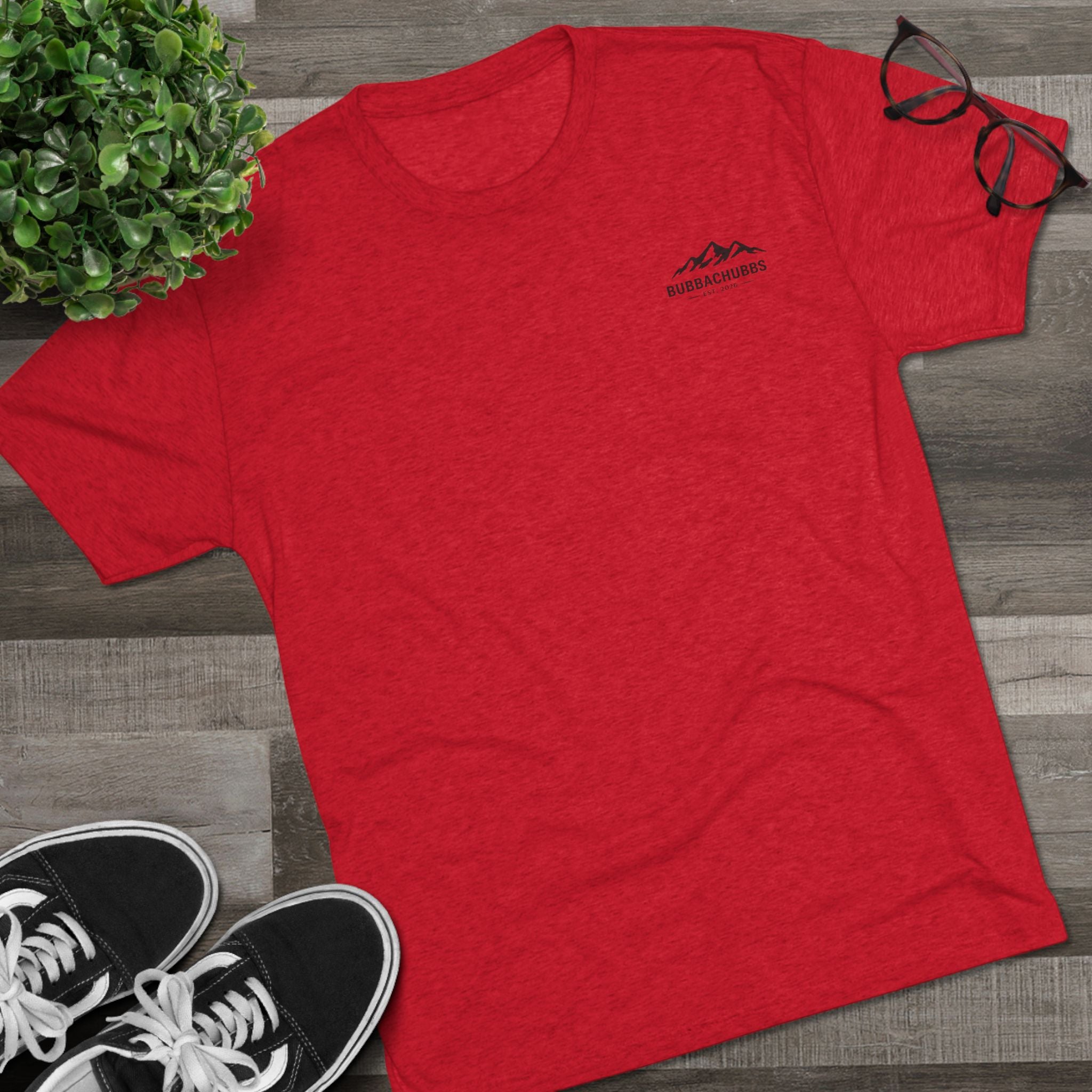 BubbaChubbs Mountains Minimalist Logo Tee — Adventure Outdoor Crew Shirt - BubbaChubbs Brand