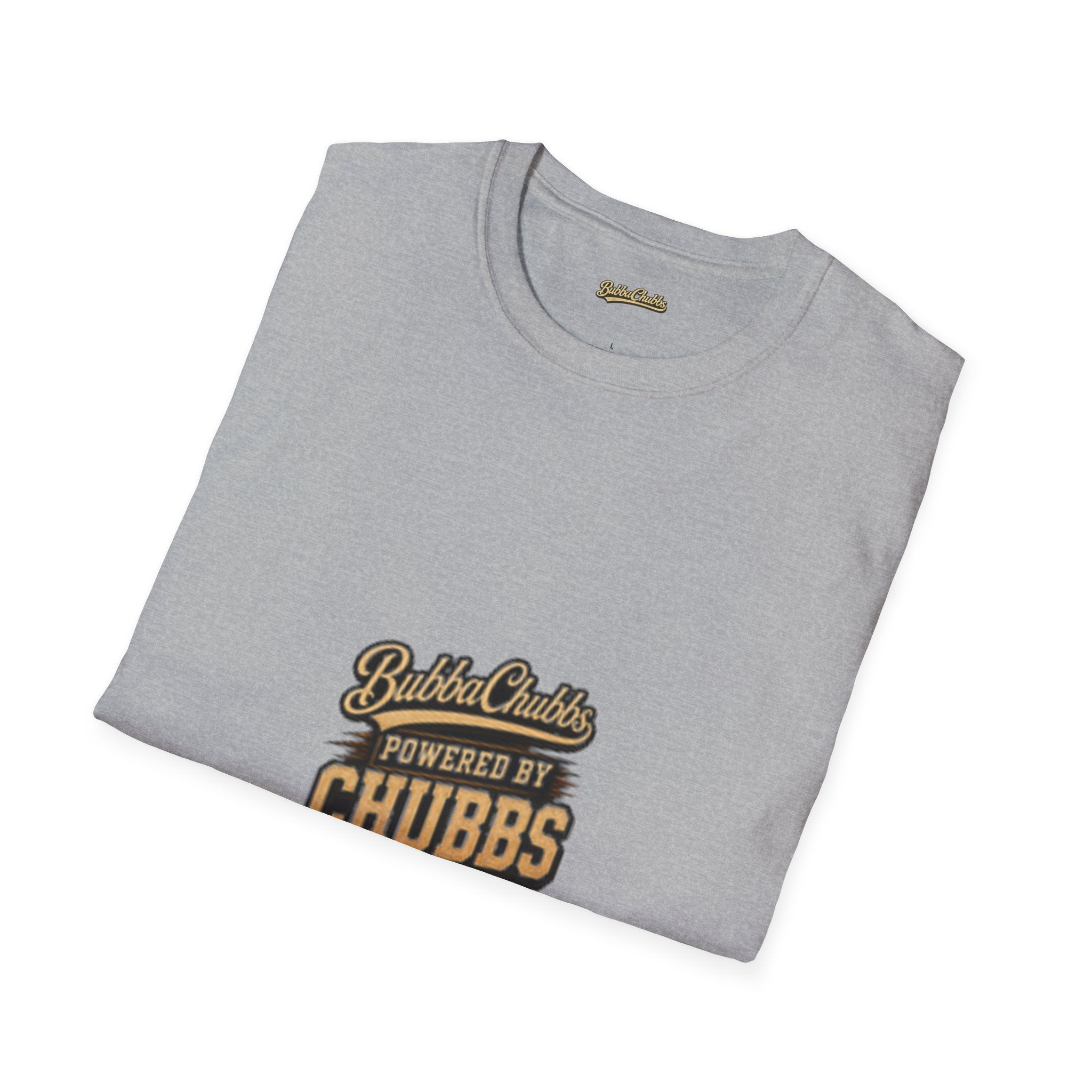 Powered by Chubbs Built Graphic Tee | BubbaChubbs T-Shirt
