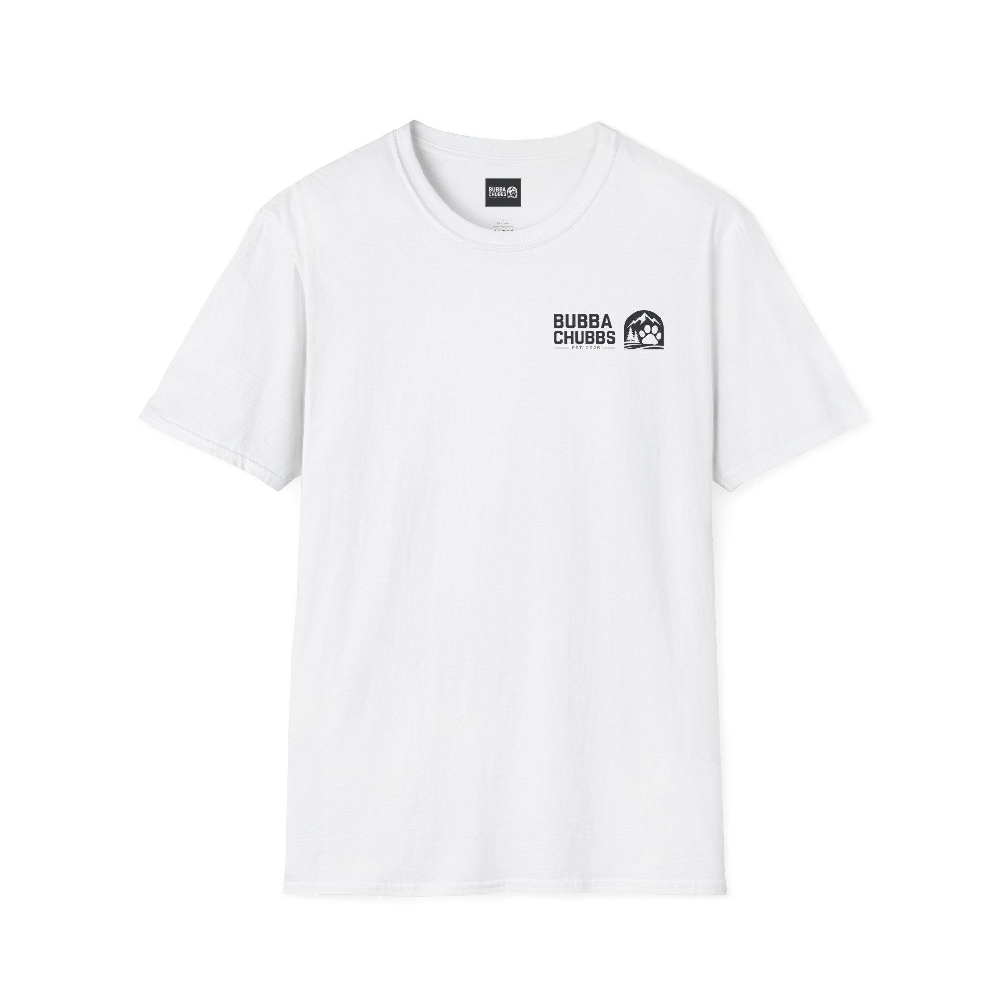 BubbaChubbs Updated Modern Logo Transparent Short-Sleeve Tee - BubbaChubbs Brand