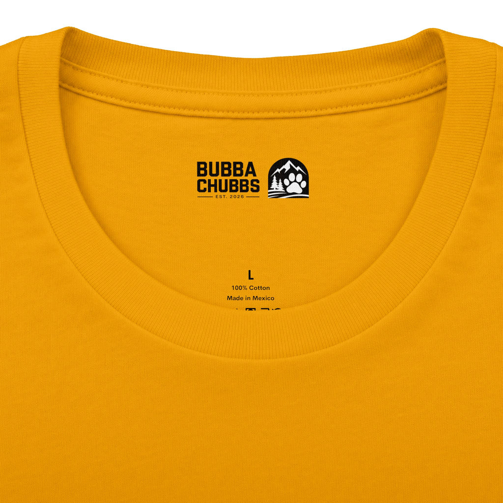 BubbaChubbs Minimal Logo Tee — Classic White Cotton Crew - BubbaChubbs Brand