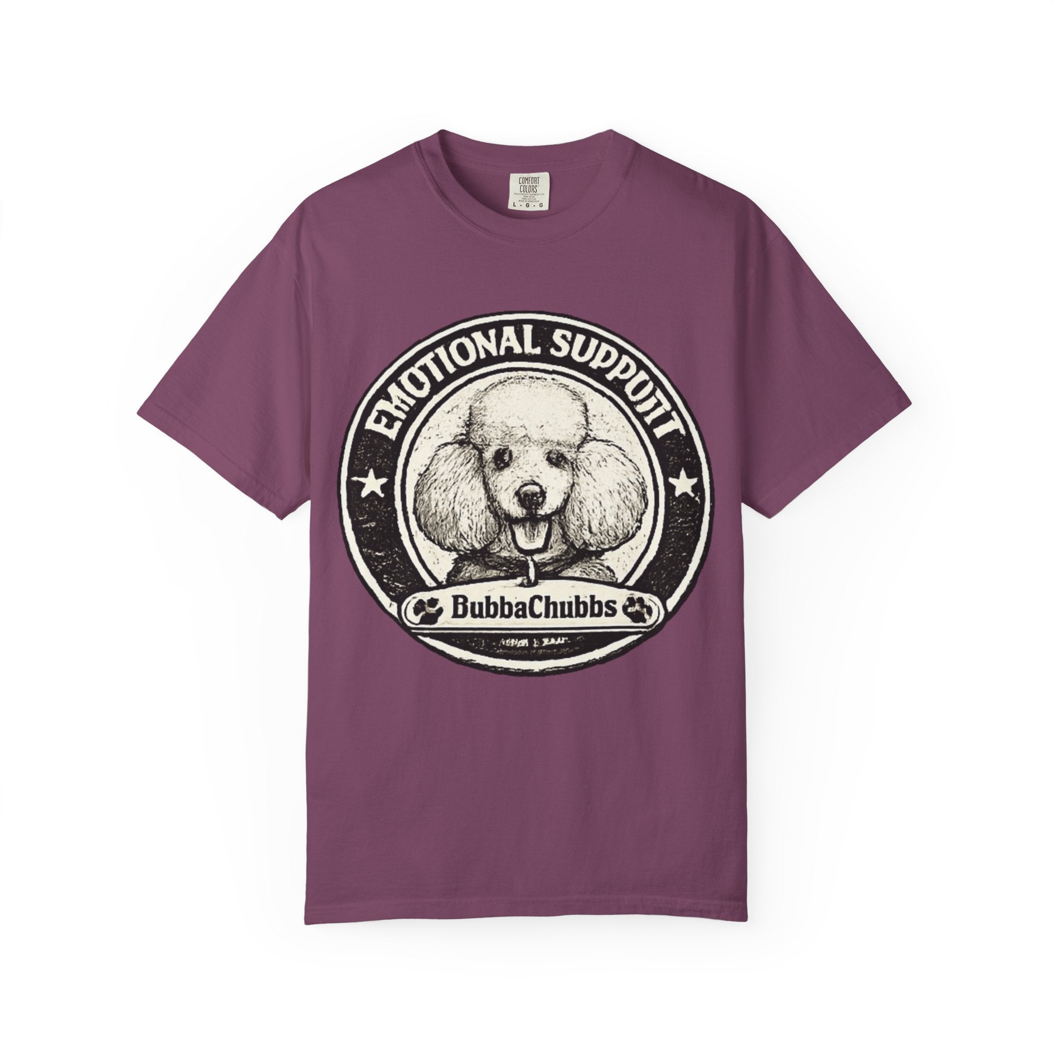 BubbaChubbs Vintage Poodle Emotional Support Style Tee - BubbaChubbs Brand
