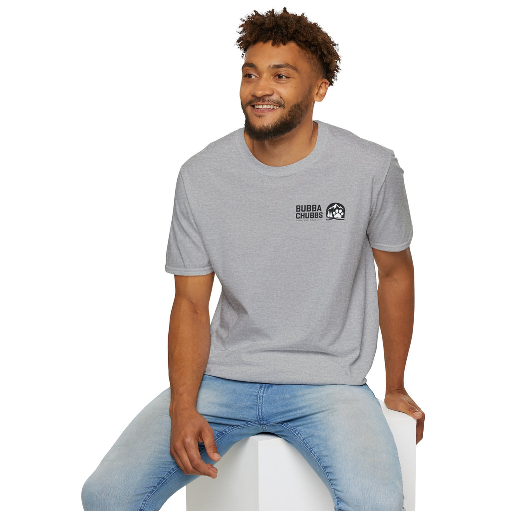 BubbaChubbs Updated Modern Logo Transparent Short-Sleeve Tee - BubbaChubbs Brand