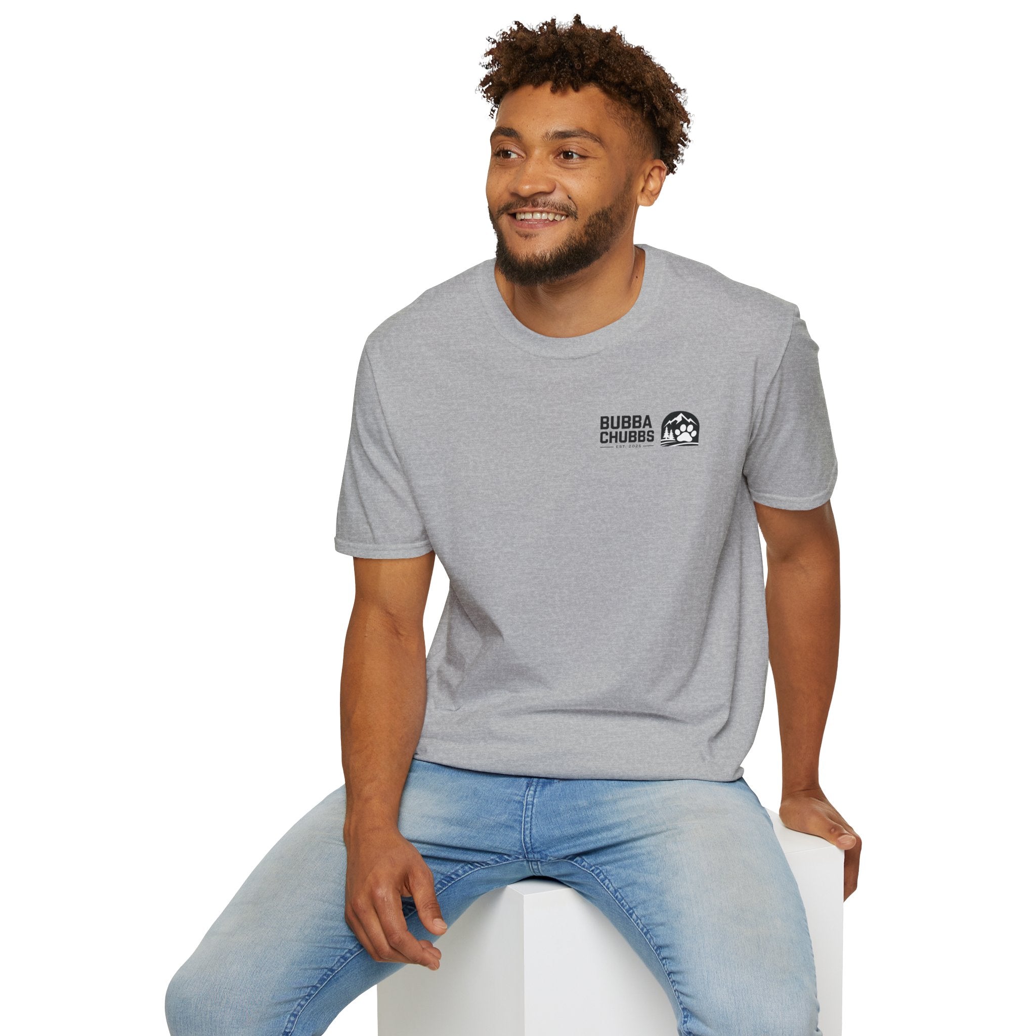 BubbaChubbs Updated Modern Logo Transparent Short-Sleeve Tee - BubbaChubbs Brand