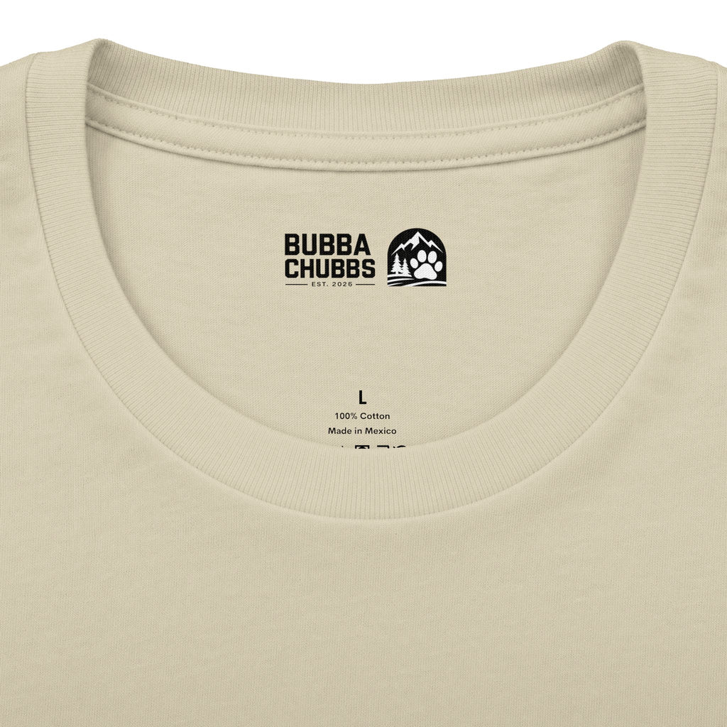 BubbaChubbs Minimal Logo Tee — Classic White Cotton Crew - BubbaChubbs Brand