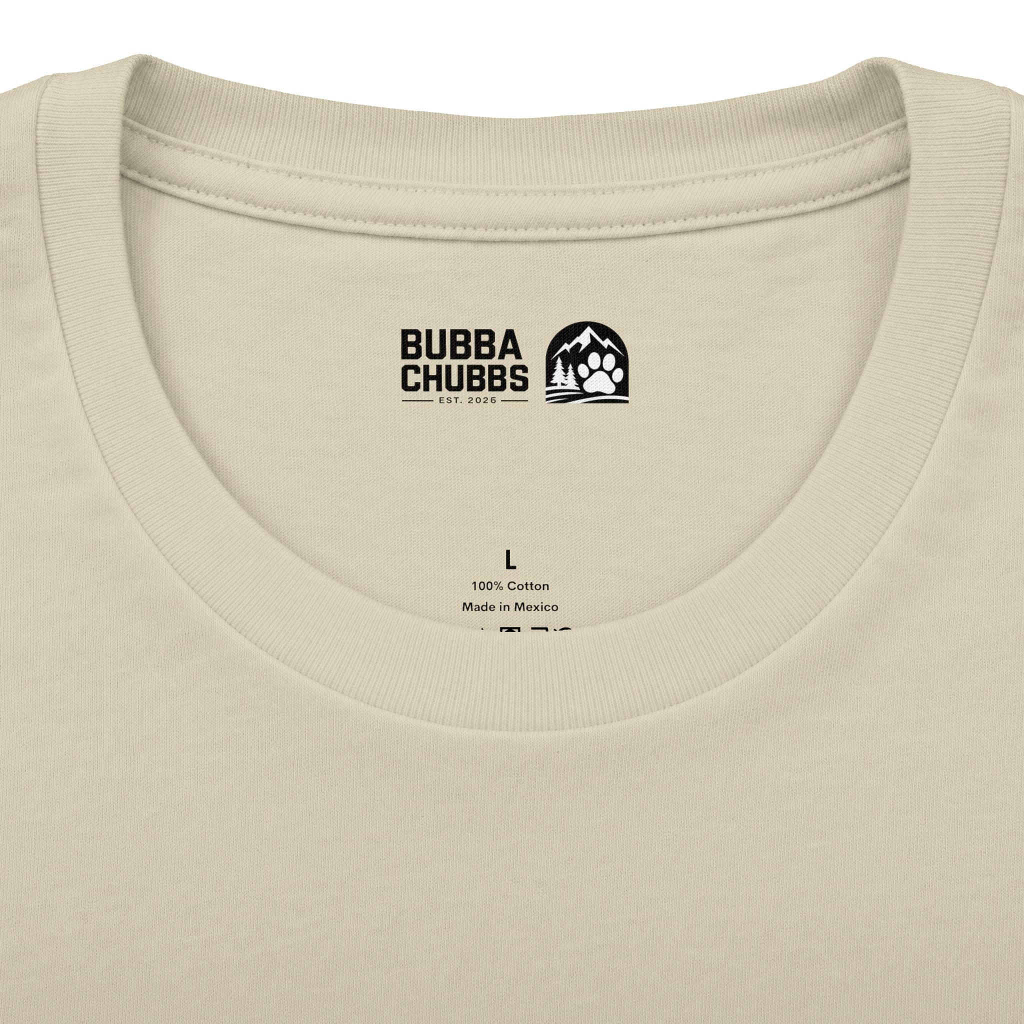 BubbaChubbs Minimal Logo Tee — Classic White Cotton Crew - BubbaChubbs Brand
