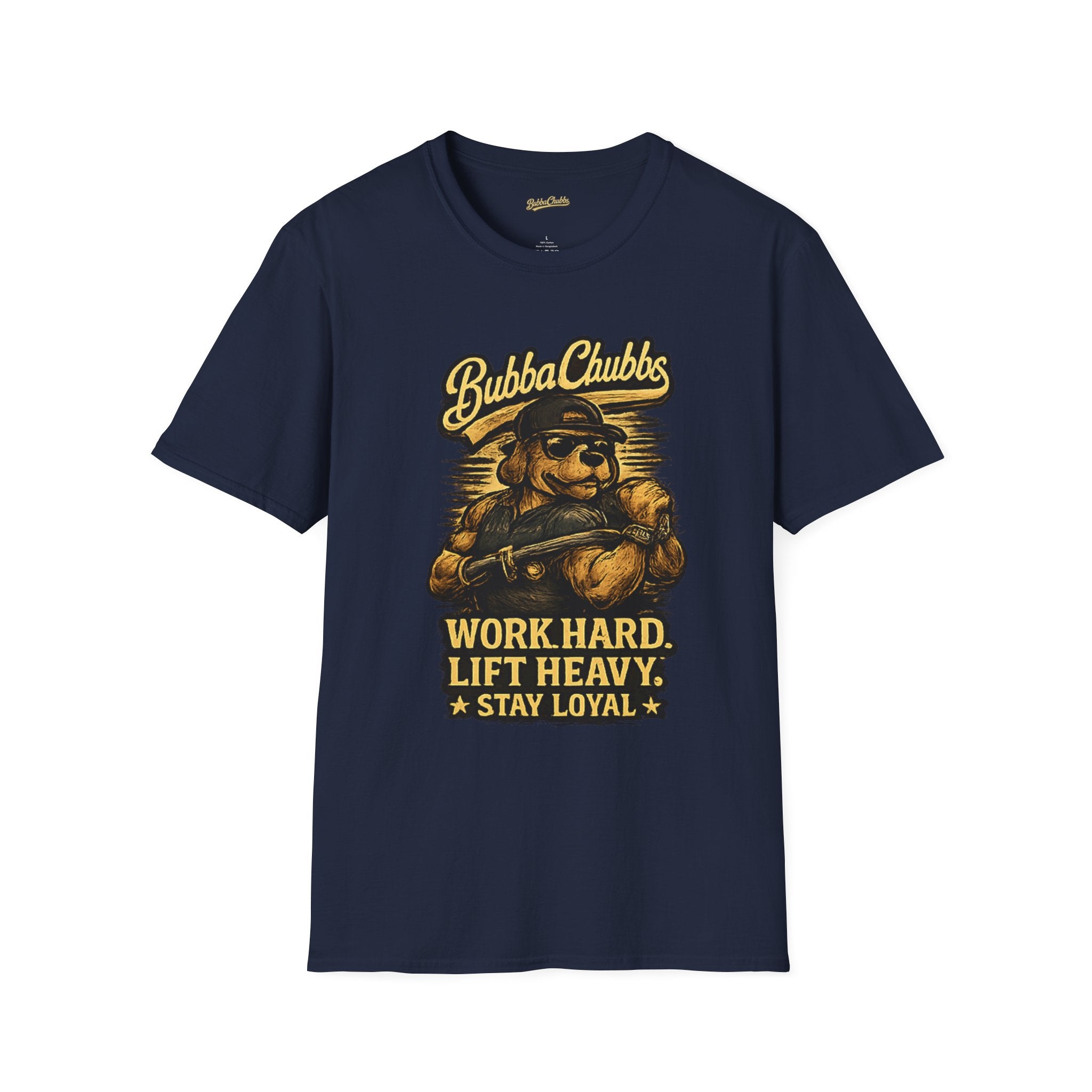 Work Hard Lift Heavy Graphic Tee | BubbaChubbs Gym T-Shirt