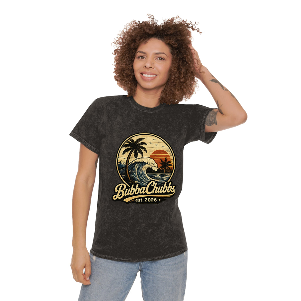 Vintage Surf Mineral Wash Tee | BubbaChubbs Retro Beach T-Shirt