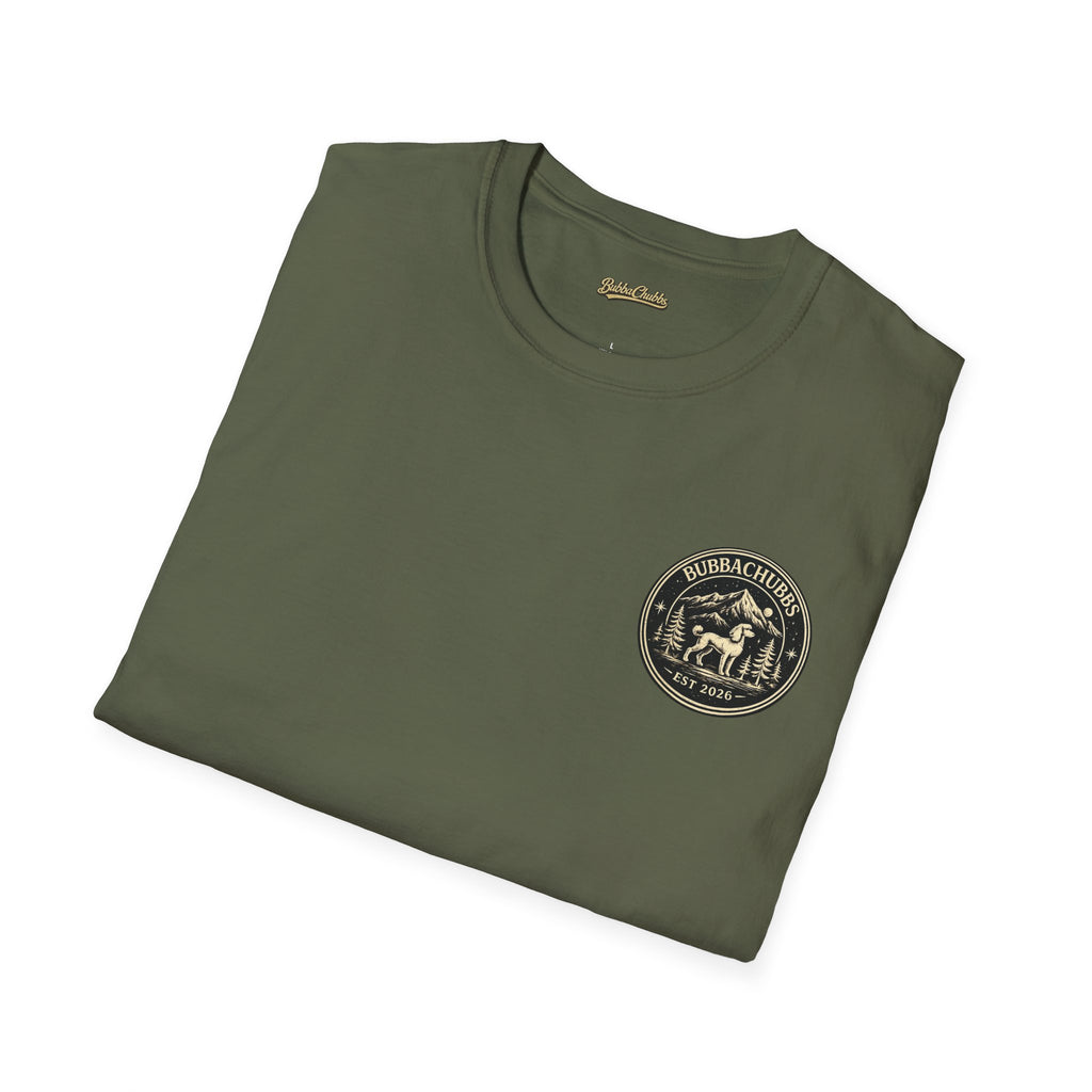BubbaChubbs Himself Chest Full Small Logo Short-Sleeve Tee - BubbaChubbs Brand