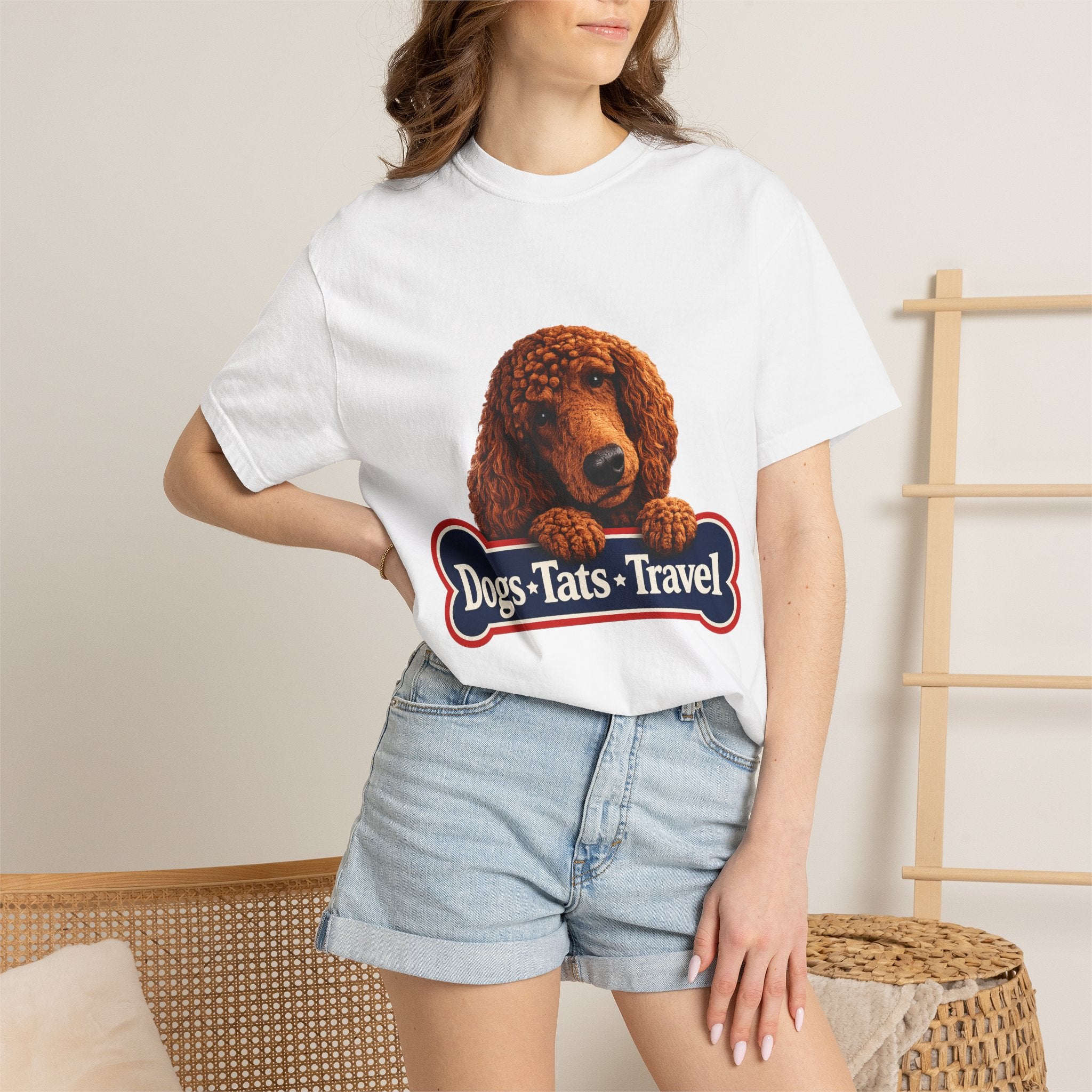 BubbaChubbs Dogs Tats Travel with Dog Wording Tee Printify