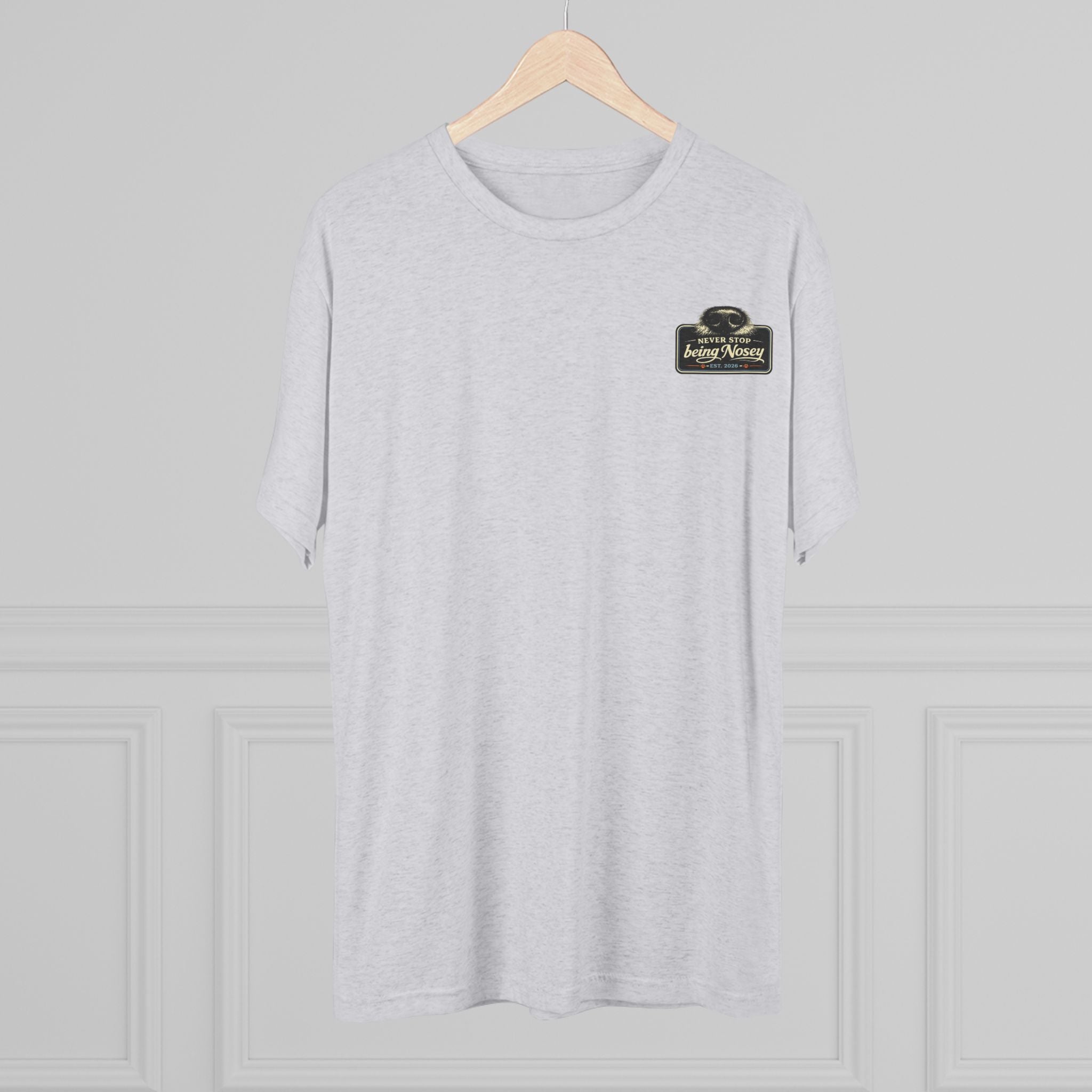 BubbaChubbs Never Being Nosey Minimalist Logo Tee — Adventure Outdoor Crew Shirt - BubbaChubbs Brand