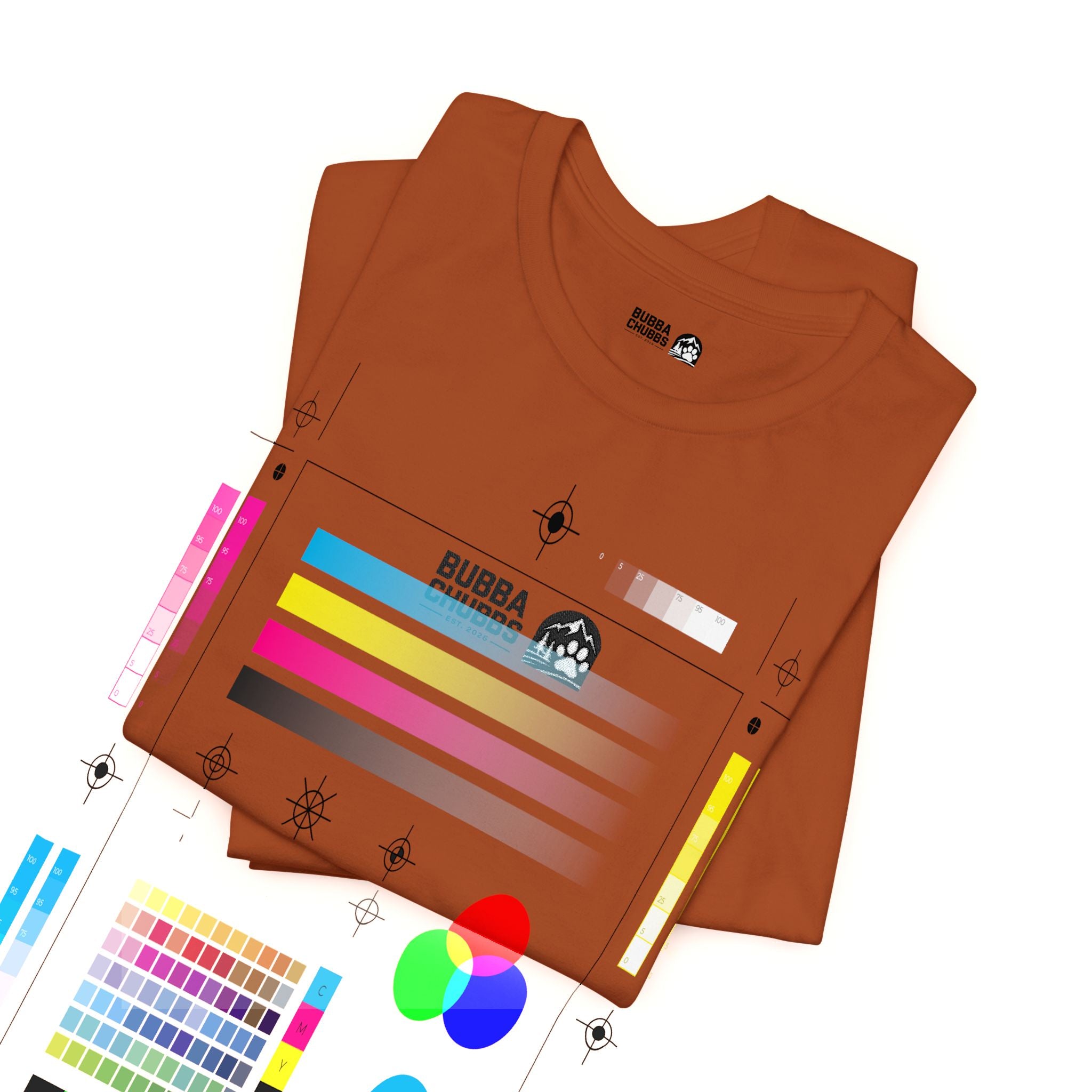 BubbaChubbs - Embroidered Logo - Unisex Jersey Short Sleeve Tee Printify