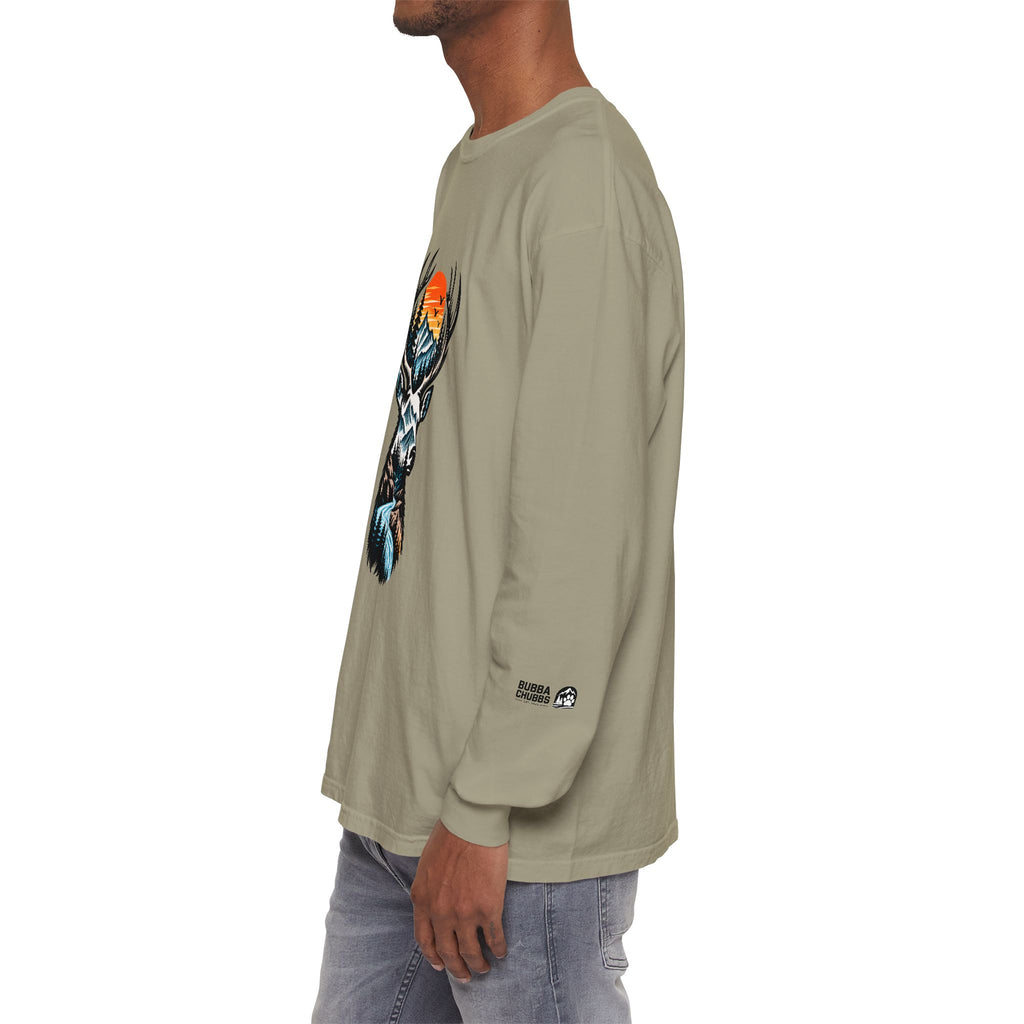 Deer Mountain Sunset Long Sleeve Tee