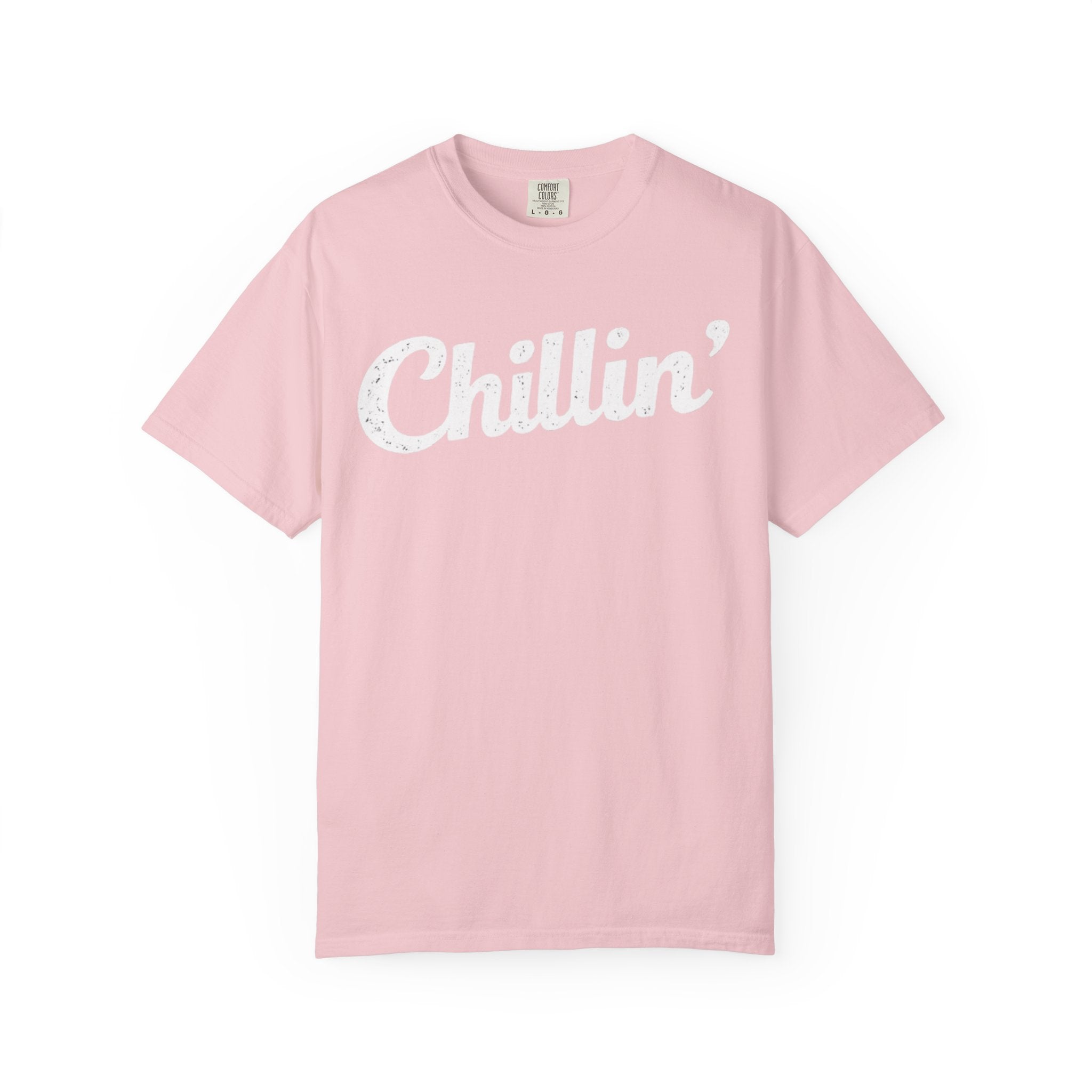 BubbaChubbs Chillin’ White Lettering Tee - BubbaChubbs Brand