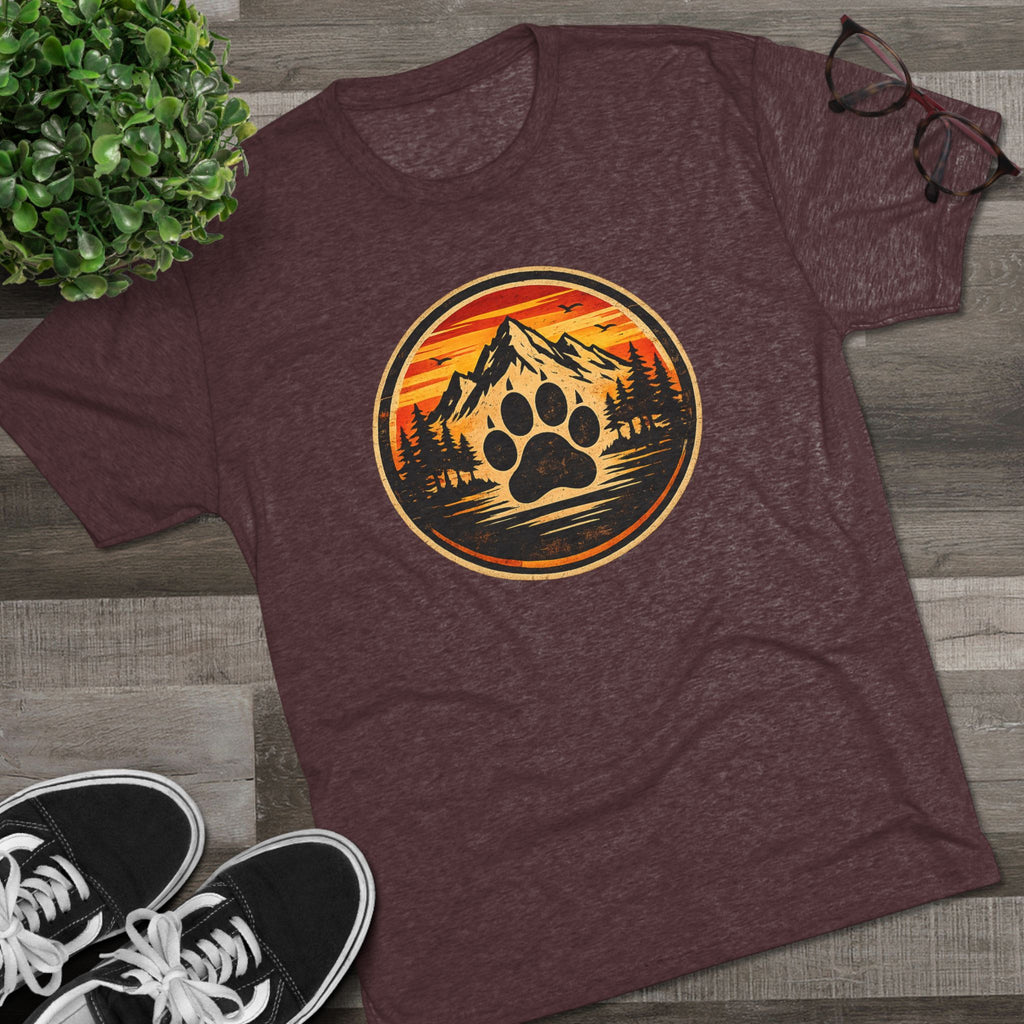 BubbaChubbs Mountains Paw — Adventure Outdoor Crew Shirt - BubbaChubbs Brand