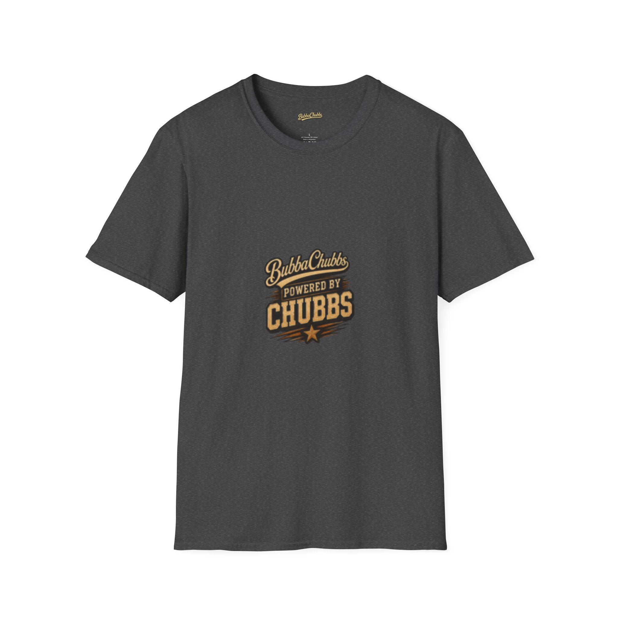 Powered by Chubbs Built Graphic Tee | BubbaChubbs T-Shirt