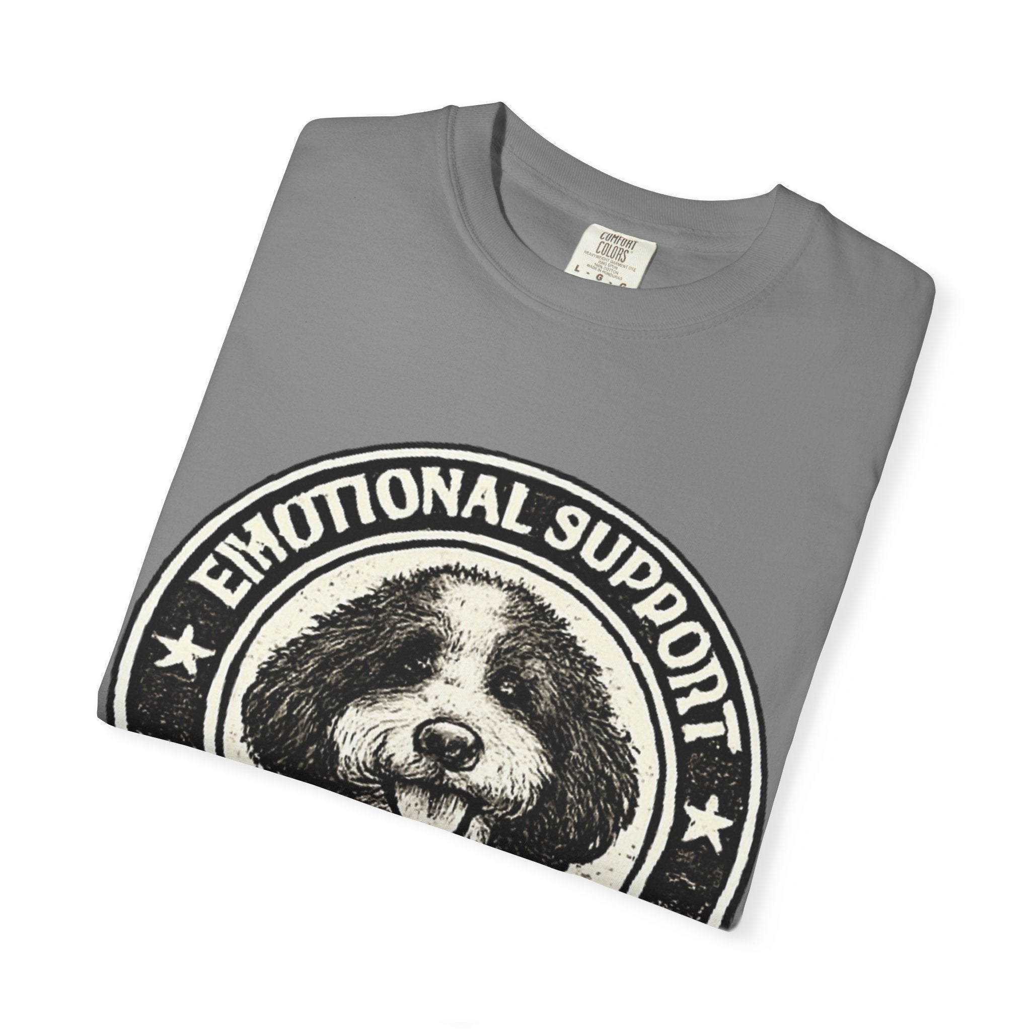BubbaChubbs Doodle Vintage Emotional Support Style Tee Printify