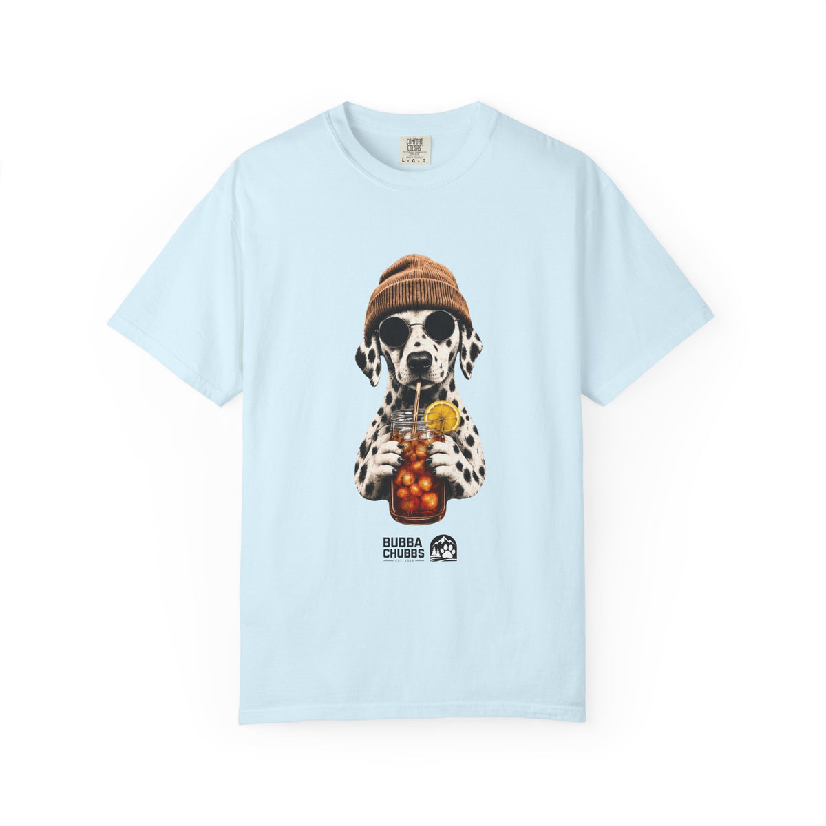 Dalmatian With Bubble Tea T-Shirt — Cute Dog Bubble Tea Graphic Tee - BubbaChubbs Brand