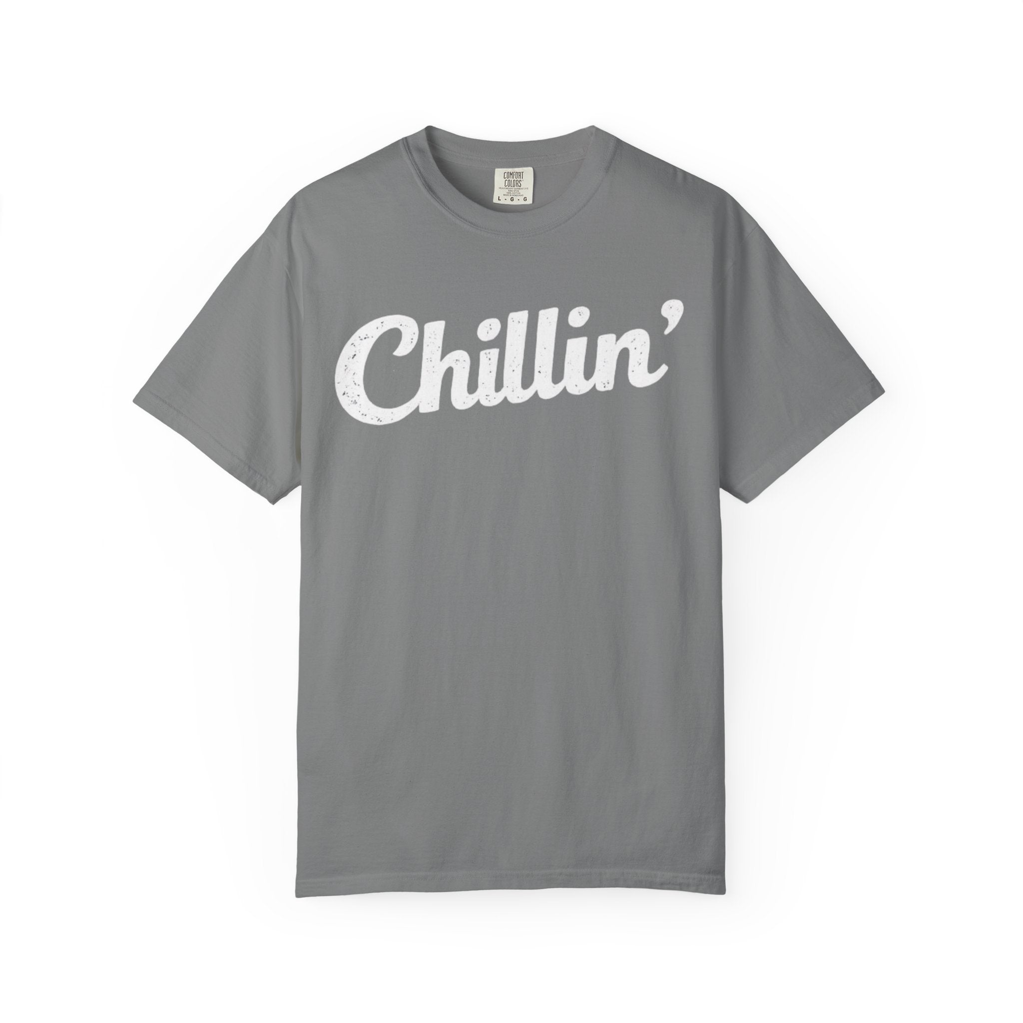 BubbaChubbs Chillin’ White Lettering Tee - BubbaChubbs Brand