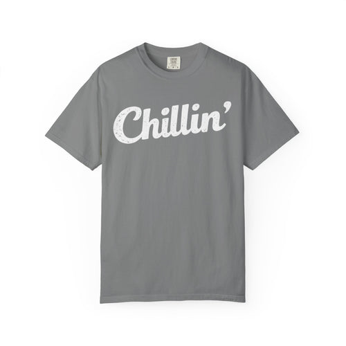 BubbaChubbs Chillin’ White Lettering Tee - BubbaChubbs Brand