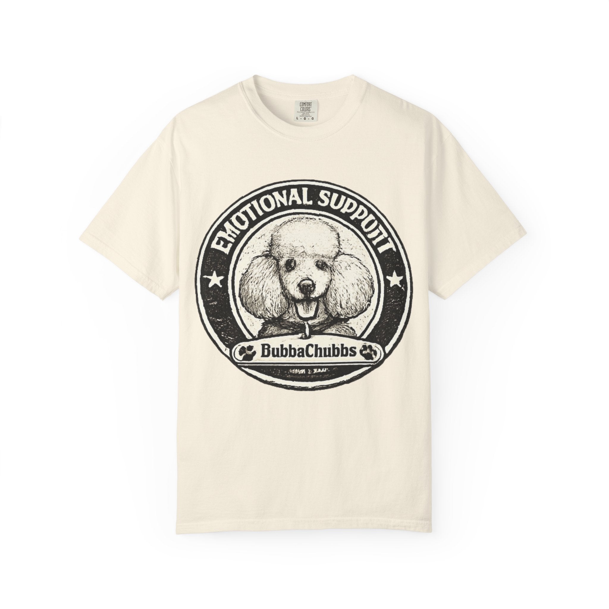 BubbaChubbs Vintage Poodle Emotional Support Style Tee - BubbaChubbs Brand